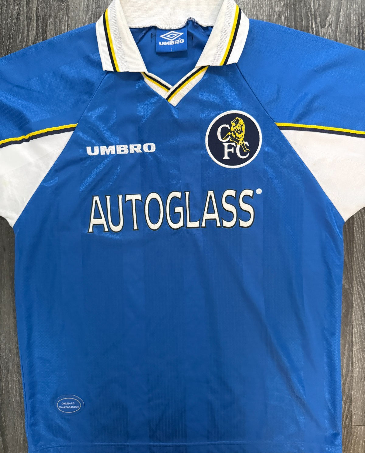 MINT Original Authentic Umbro Chelsea 1997/1998 Home Shirt Mens Large0