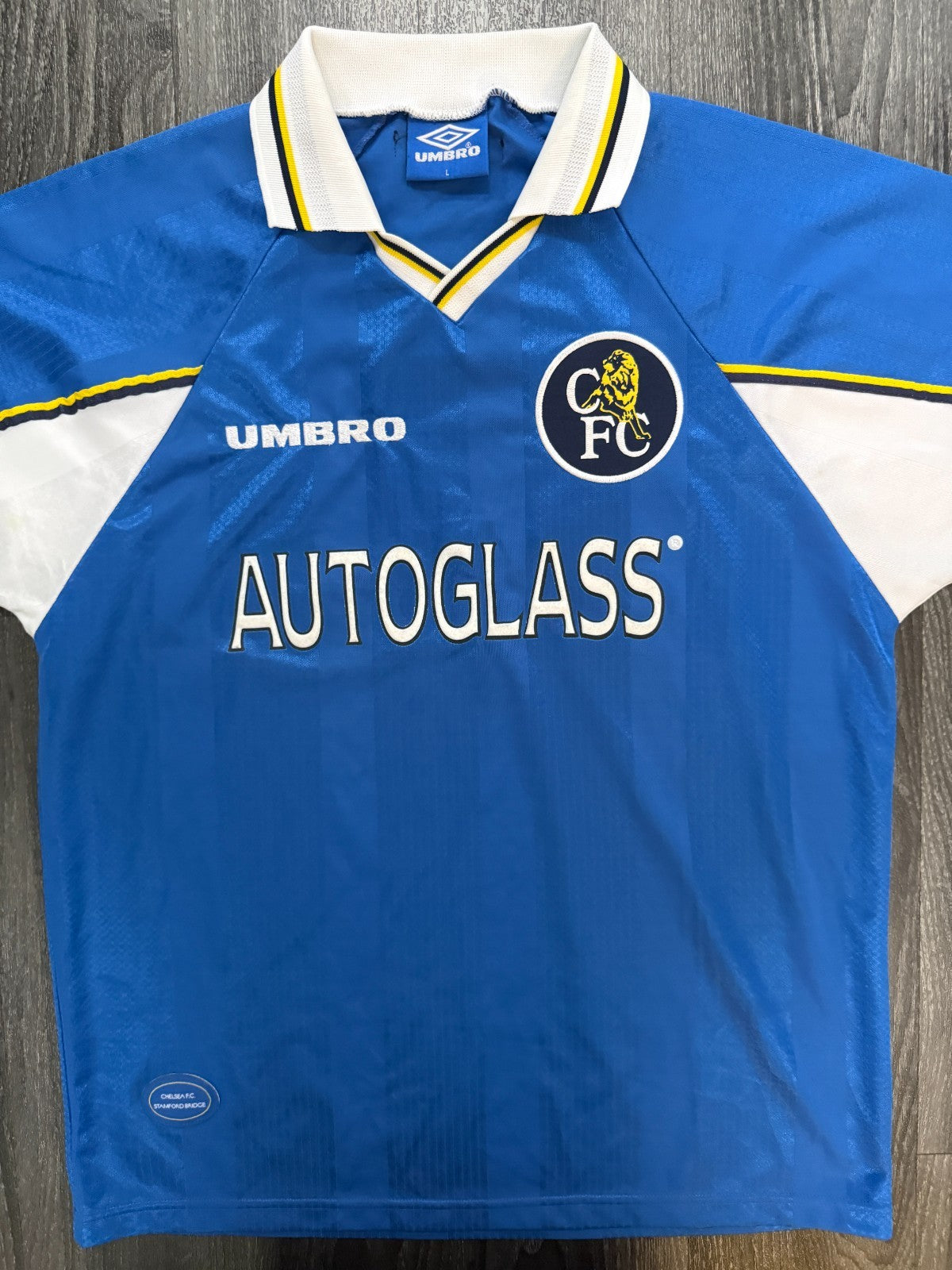 MINT Original Authentic Umbro Chelsea 1997/1998 Home Shirt Mens Large0