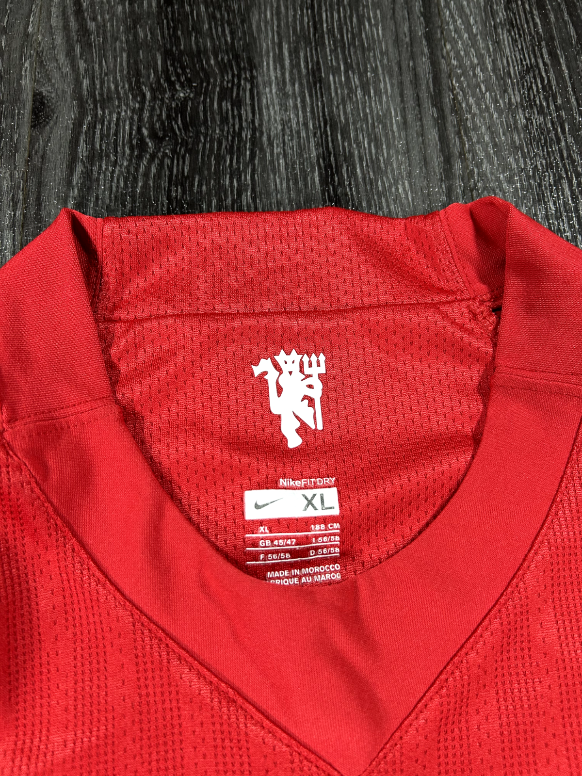 Original Authentic Nike Manchester United 2007/2008 Home Shirt Mens Extra Large8