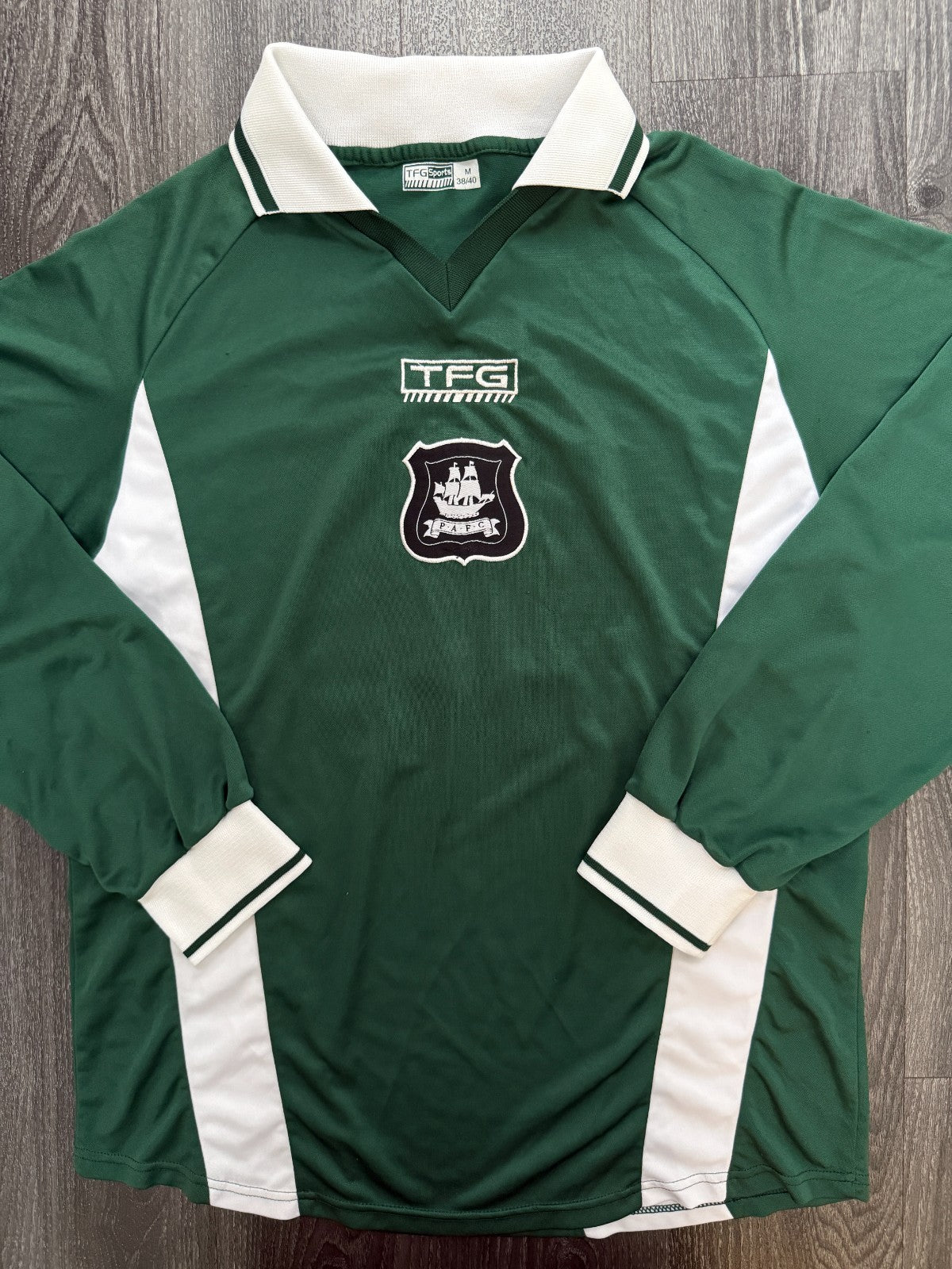 Original TFG Sports Plymouth Argyle 2003/2004 Long Sleeve Home Shirt Mens Medium1