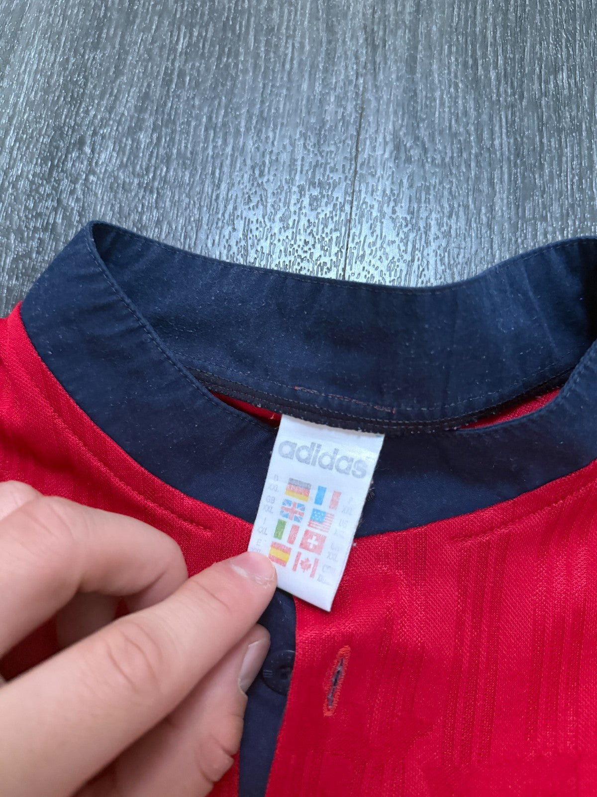 Original Adidas Spain 1996 Home Shirt Mens XXL 2XL2