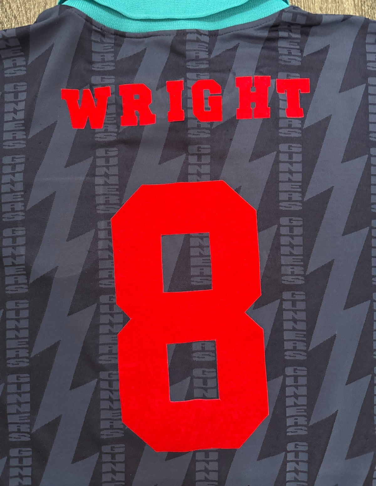 Original Nike Arsenal 1994/1995 Away Shirt WRIGHT 8 Mens Extra Large XL1