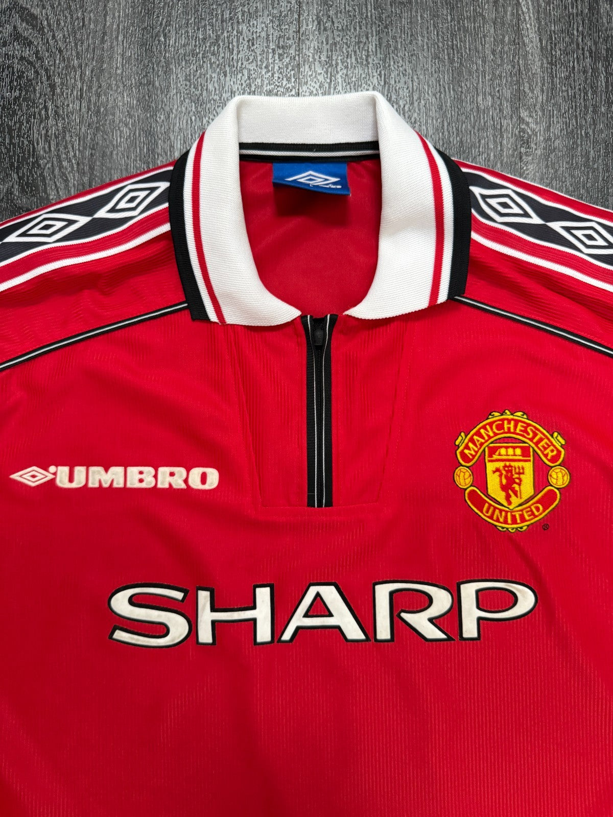 Original Umbro Manchester United 1998/1999 Home Shirt Mens Large L1