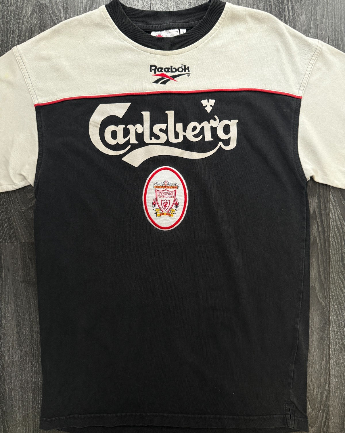 Original Authentic Reebok Liverpool 1996/1997 Training Shirt Mens Small0