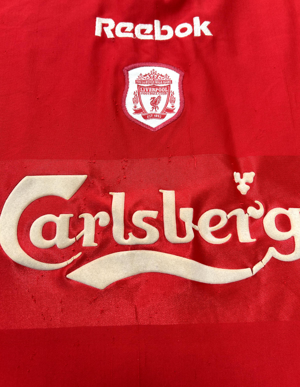 Original Authentic Reebok Liverpool 2001/2002 Home Shirt Mens Large2