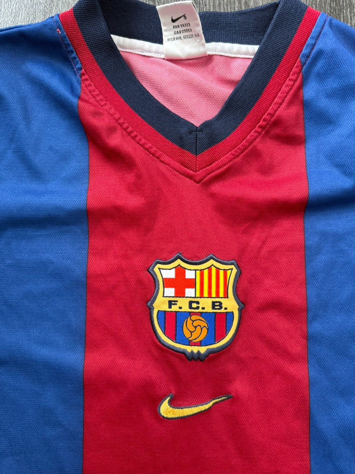 Original Authentic Nike Barcelona 1998/1999 Home Shirt Mens Large1