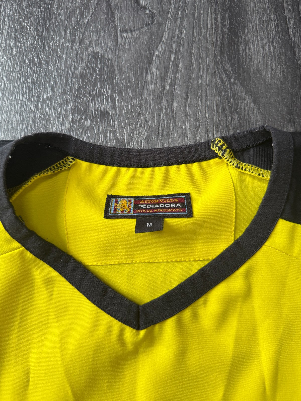 Original Diadora Aston Villa 2003/2004 Long Sleeve Away Shirt Mens Medium2