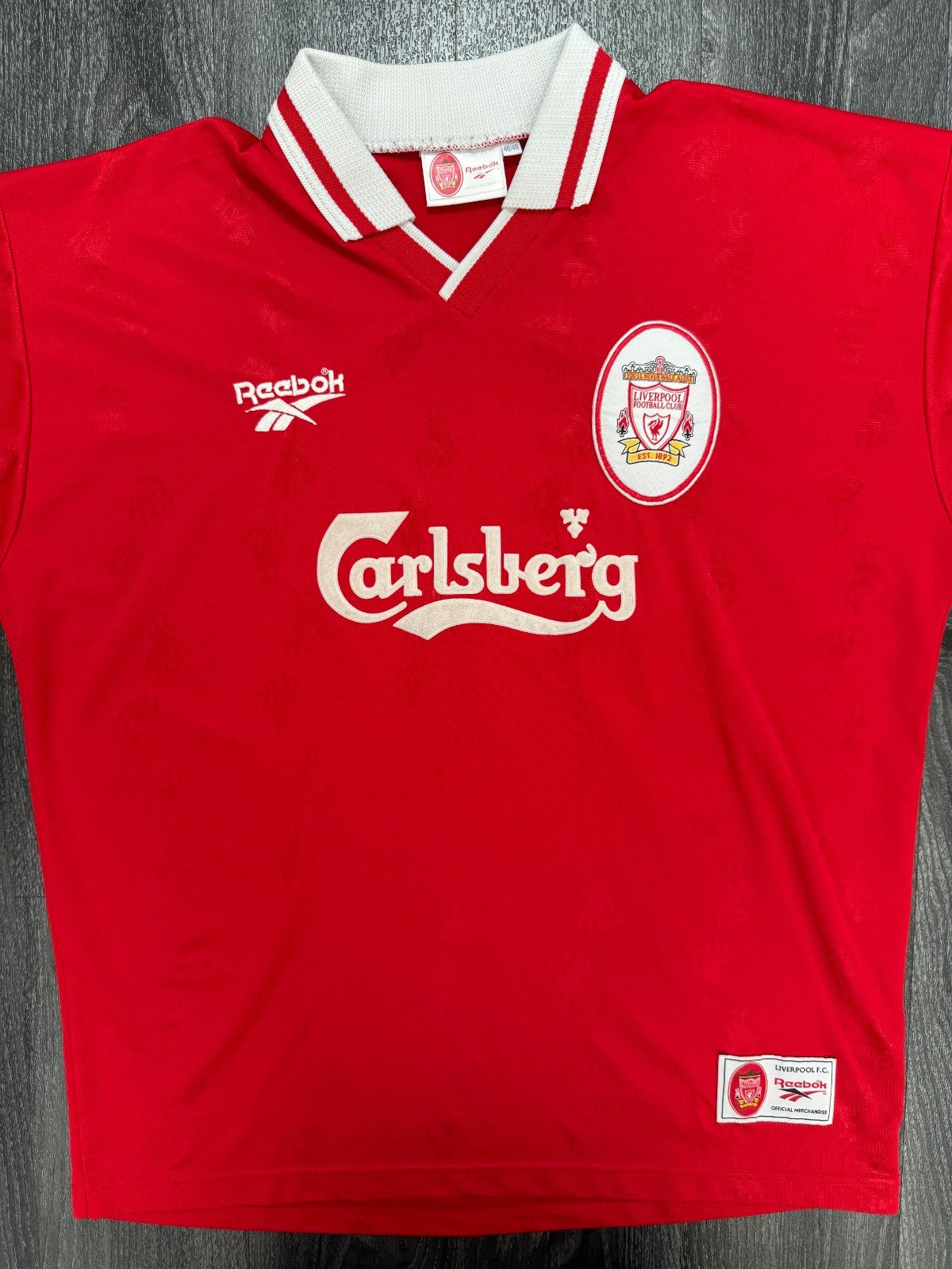 Original Reebok Liverpool 1996/1997 Home Shirt Mens XXL 2XL0