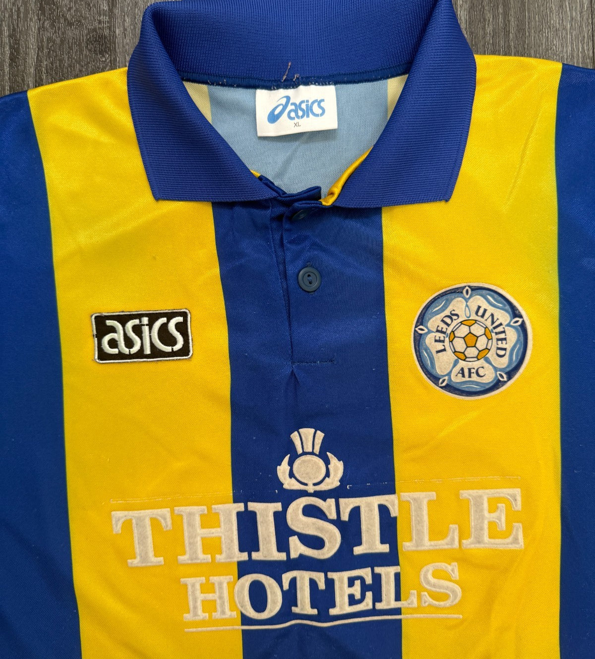Original Asics Leeds United 1993/1994 Away Shirt Mens Extra Large1