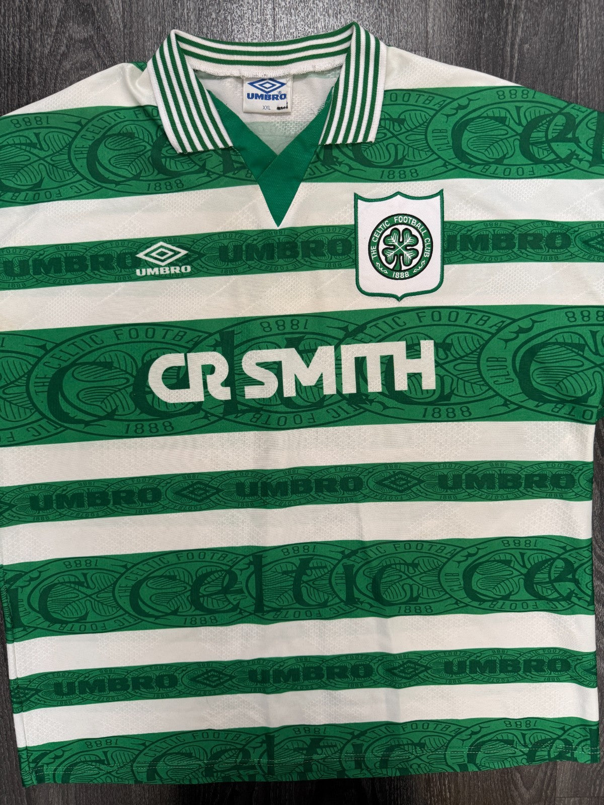 Origiinal Umbro Celtic 1995/1996 Home Shirt Mens XXL 2XL0