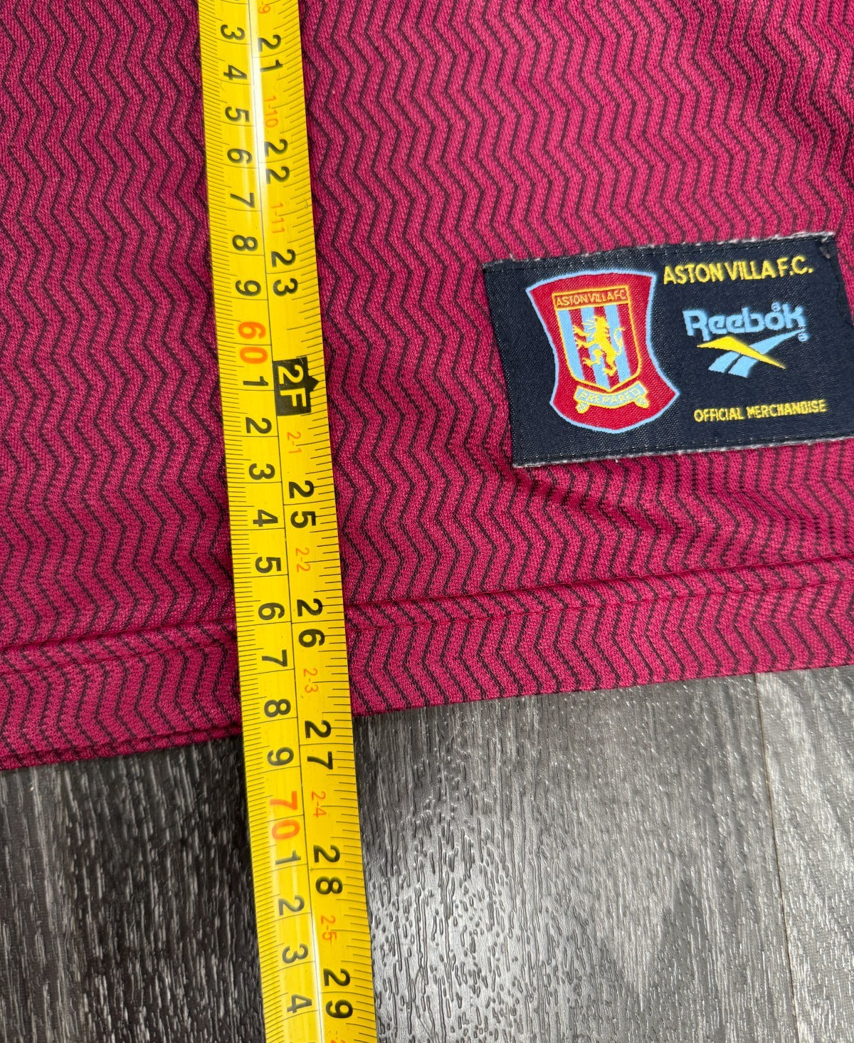 Original Authentic Reebok Aston Villa 1997/1998 Home Shirt Mens Large3