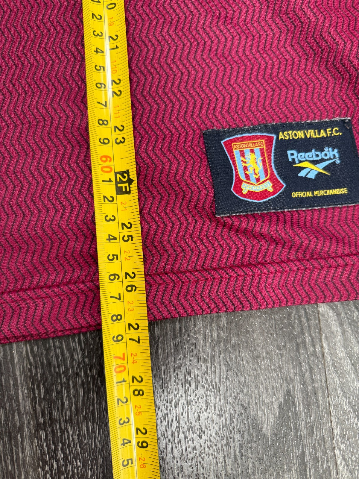 Original Authentic Reebok Aston Villa 1997/1998 Home Shirt Mens Large3