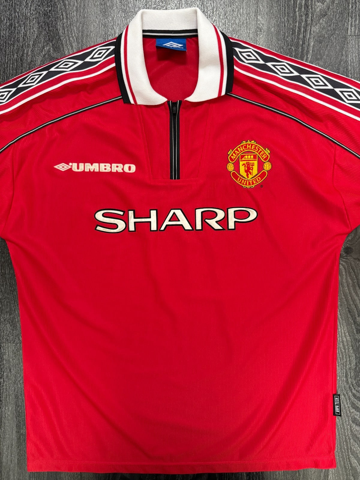 Original Umbro Manchester United 1998/1999 Home Shirt Mens Large L0