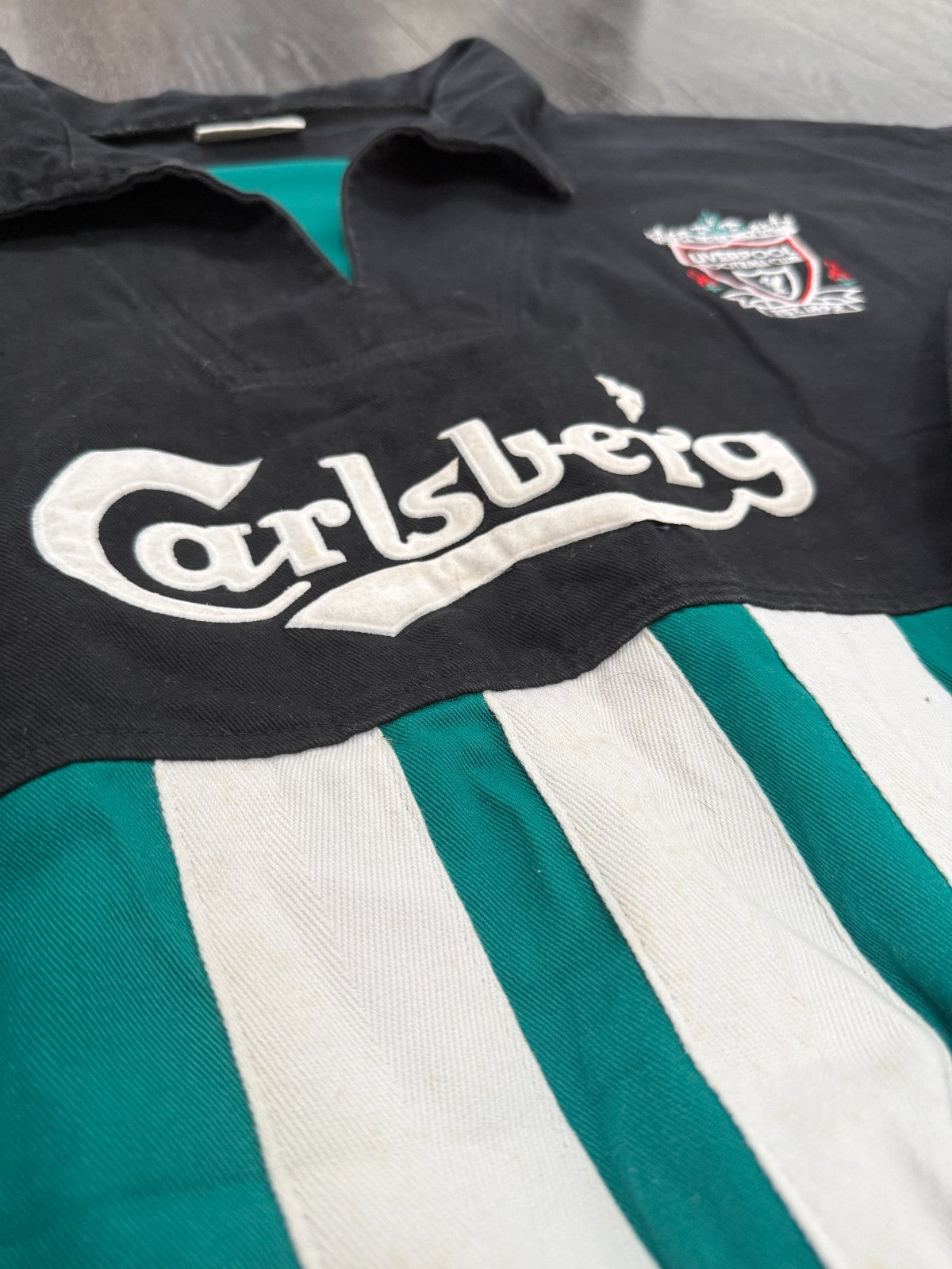 Original Authentic Adidas Liverpool 1993/1994 Drill Top Jacket Mens Large3