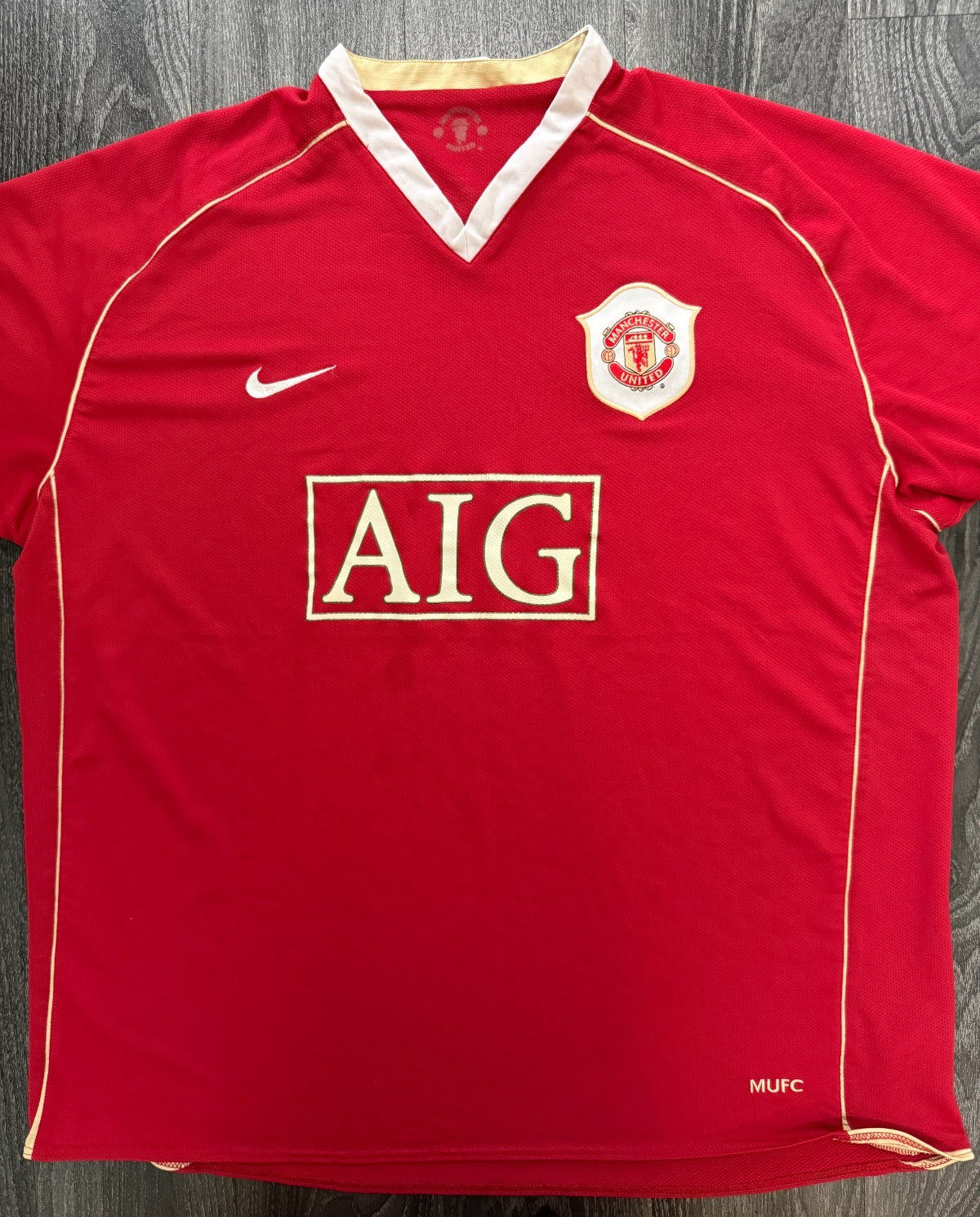Original Nike Manchester United 2006/2007 Home Shirt Mens 3XL XXXL0