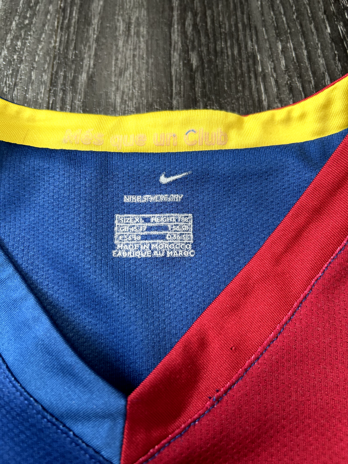 Original Authentic Nike Barcelona 2006/2007 Home Shirt Mens Extra Large4