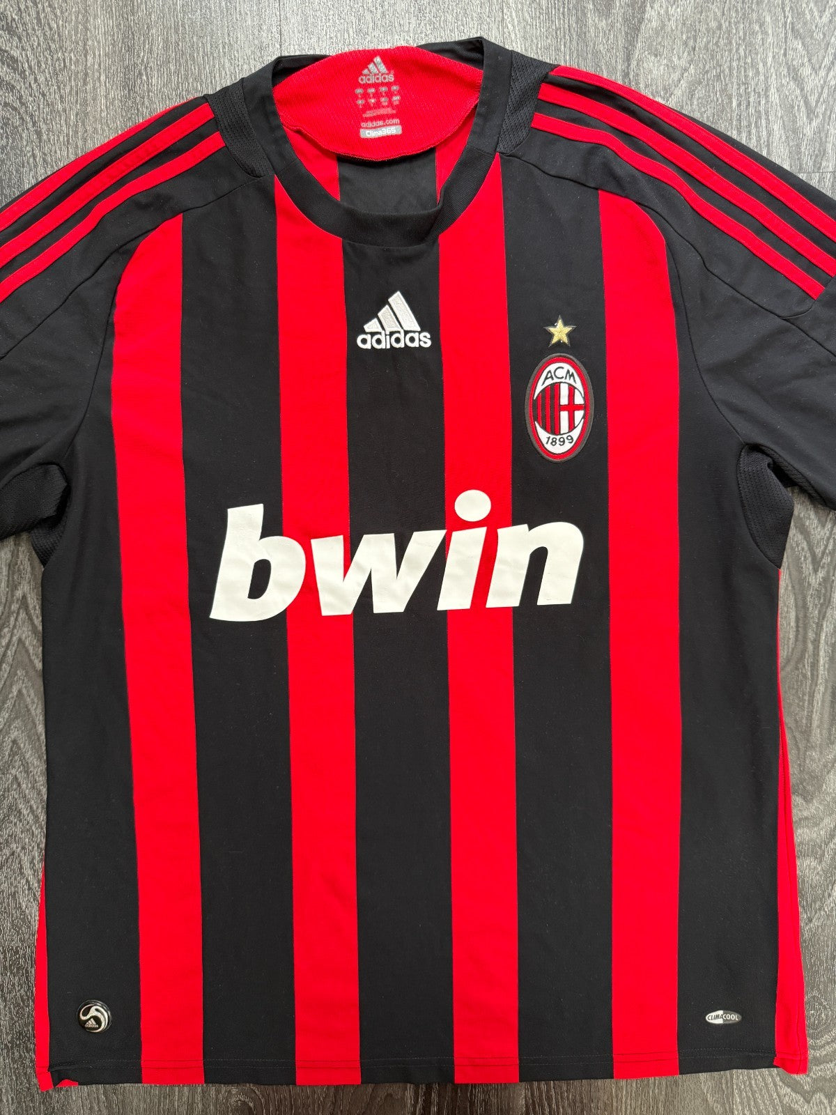 Original Authentic Adidas AC Milan 2008/2009 Home Shirt Mens Large0
