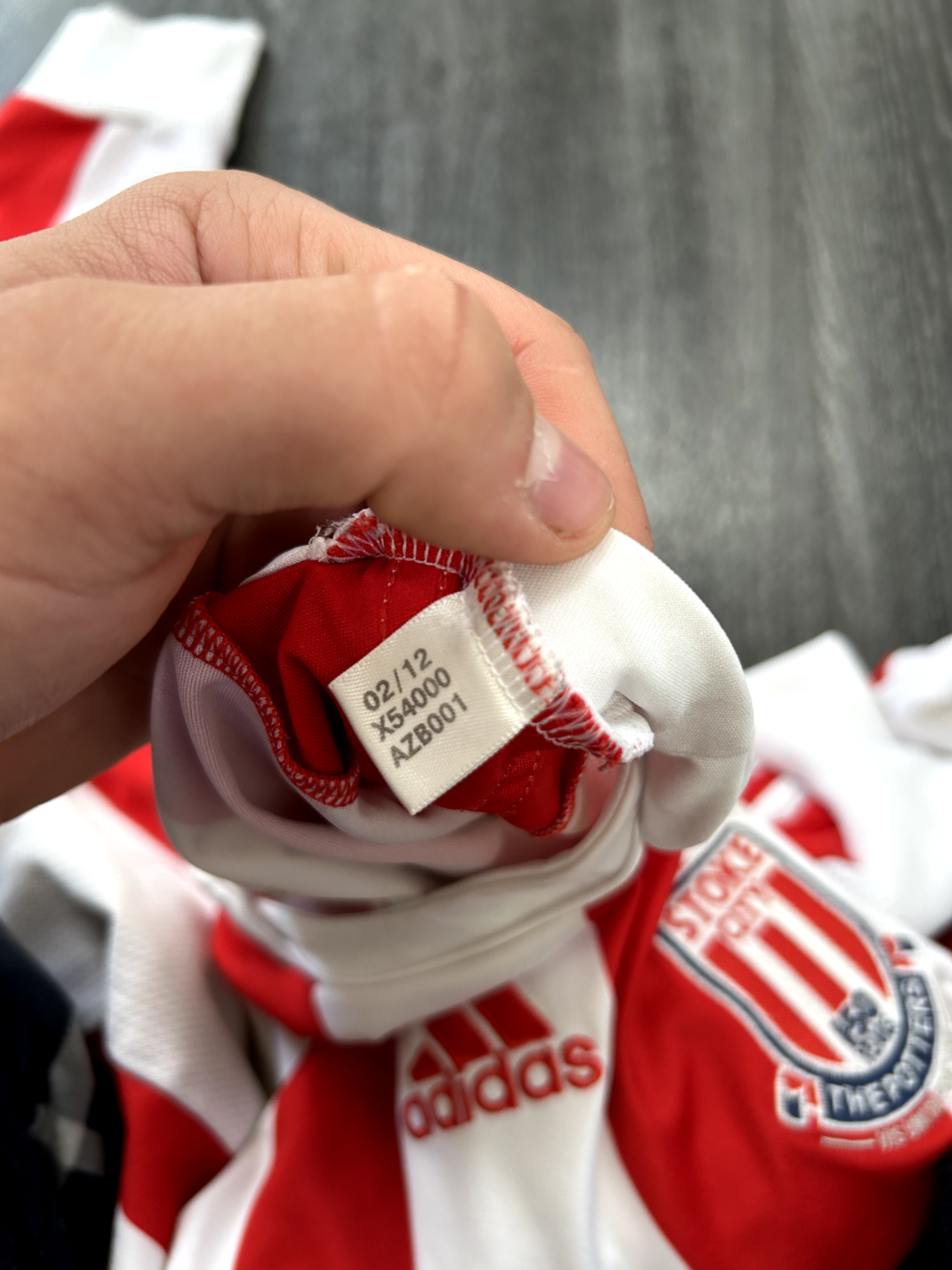 PLAYER SPEC Adidas Stoke City 2012/2013 LS Home Shirt WALTERS 19 Mens Medium19