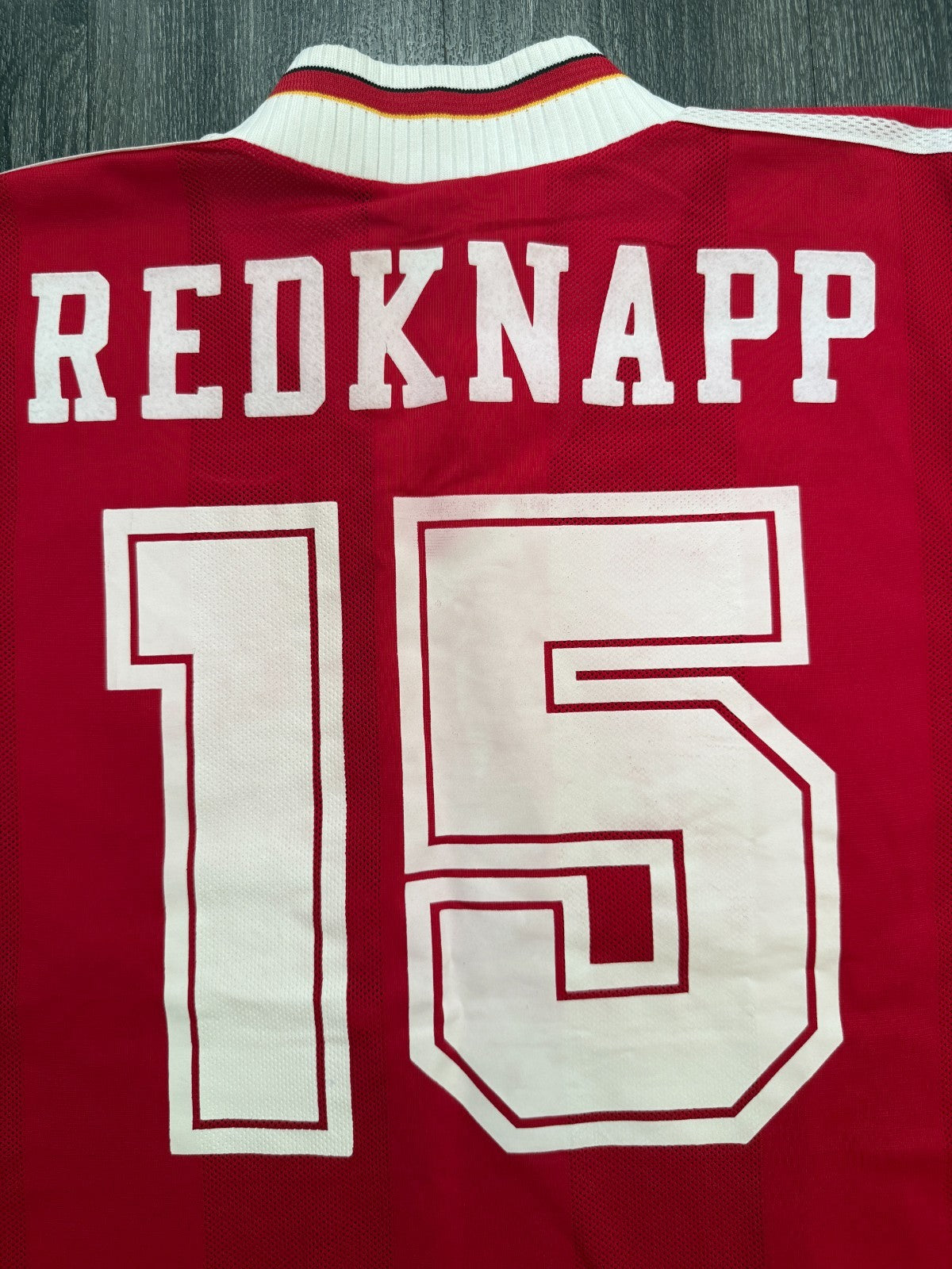Original Adidas Liverpool 1995/1996 Home Shirt REDKNAPP 15 Mens Medium M2
