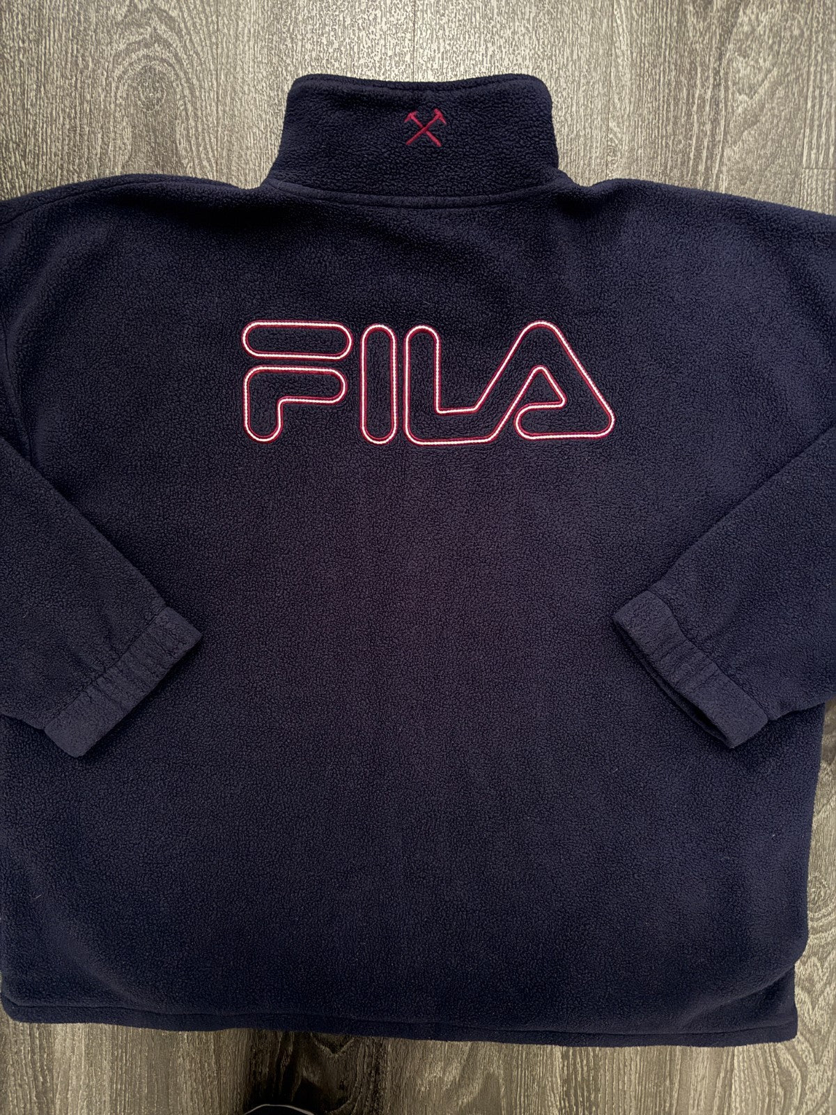 Original Fila West Ham United 1999/2000 Fleece Quarter Zip Mens XL5