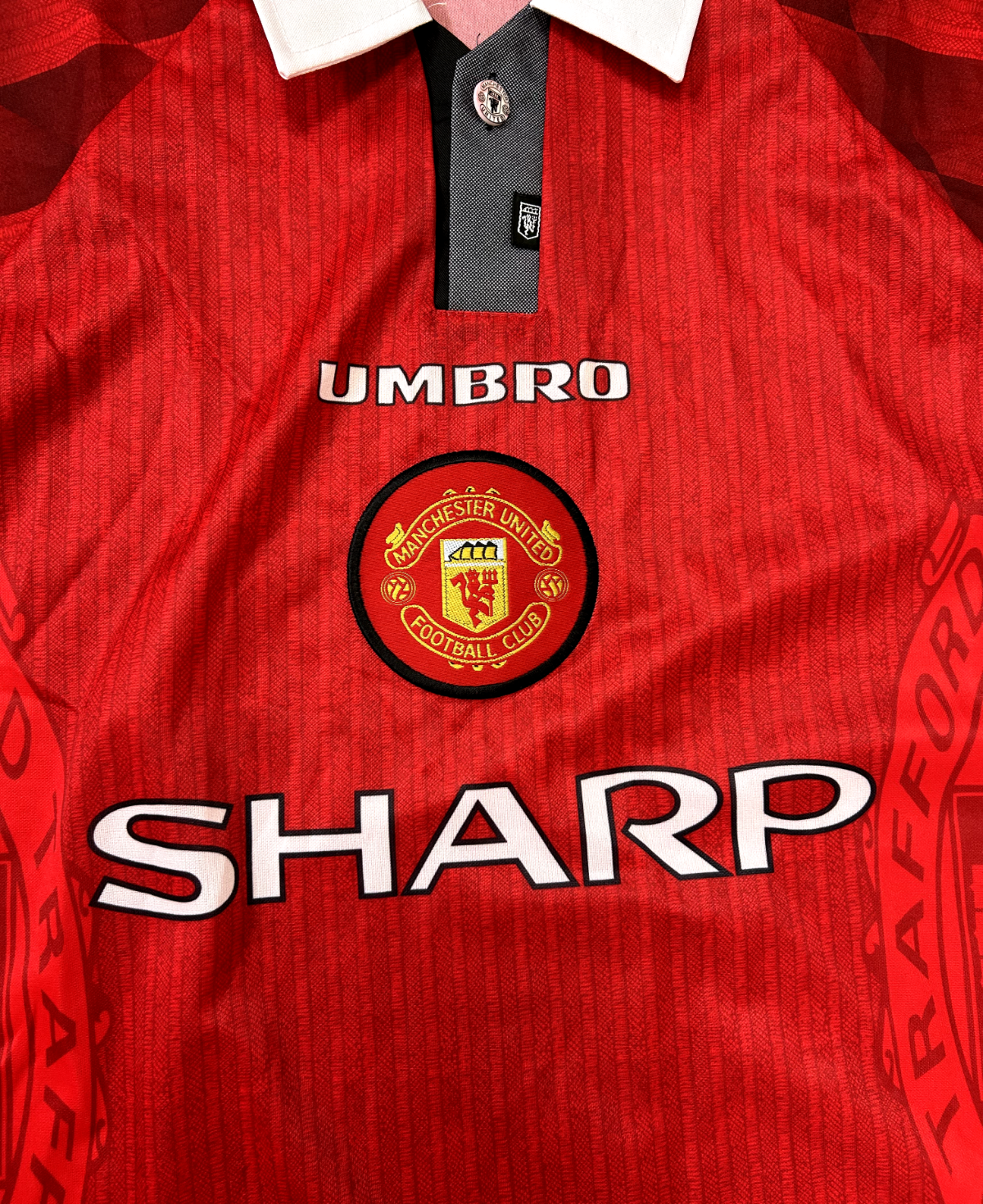 Original Authentic Umbro Manchester United 1996/1997 Home Shirt Mens XXL 2XL1