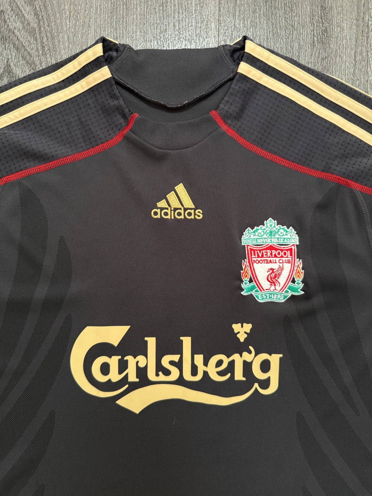 Original Adidas Liverpool 2009/2010 Away Shirt Mens Small S1
