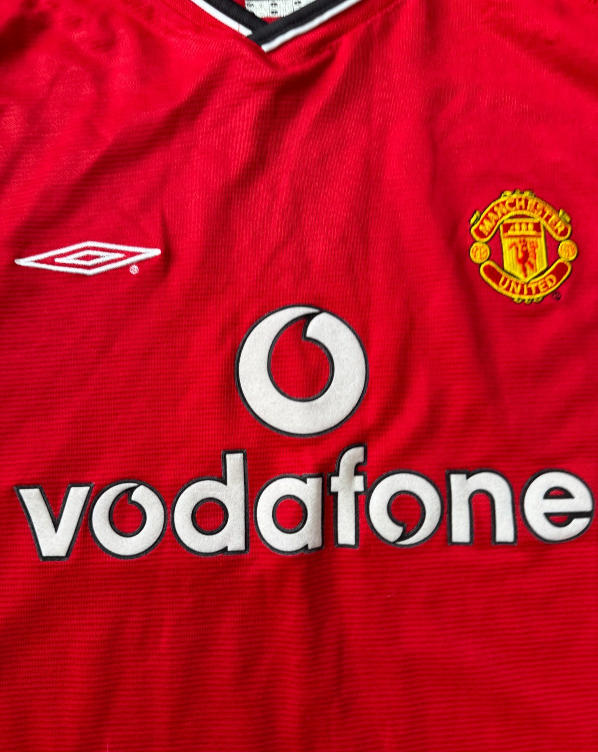 Original Umbro Manchester United 2000/2001 Long Sleeve Home Shirt Mens XXL1