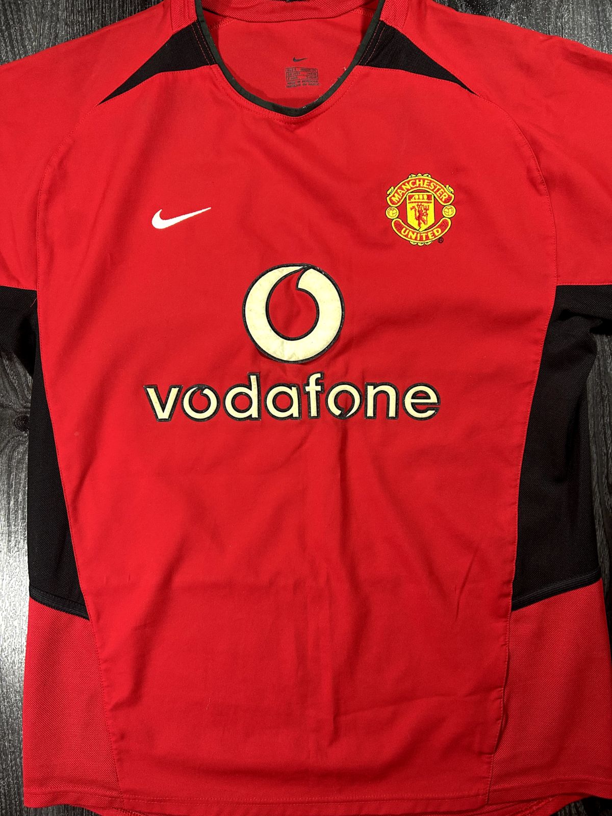 Original Authentic Nike Manchester United 2002/2003 Home Shirt Mens Small0