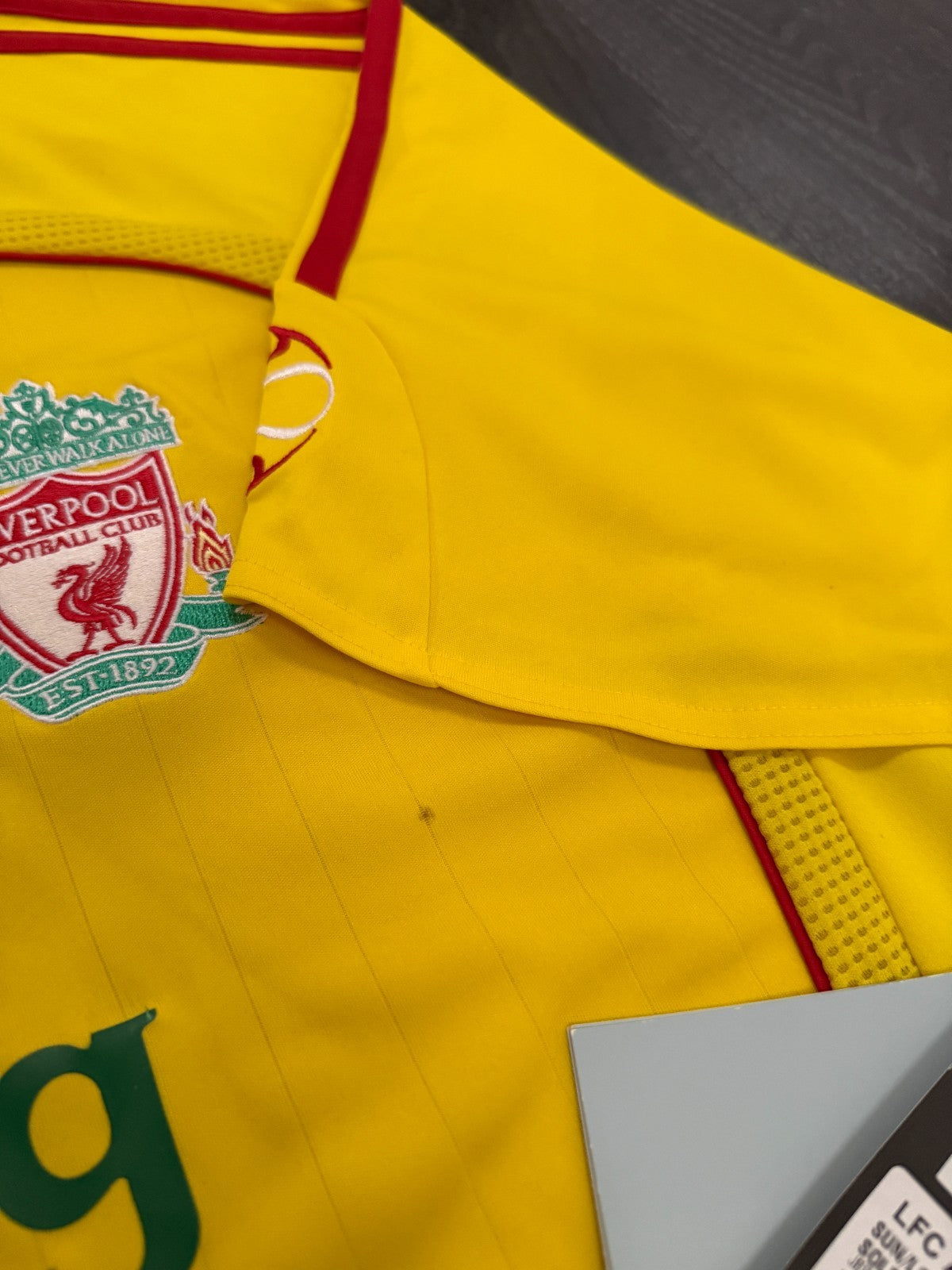 Original Adidas Liverpool 2006/2007 Away Shirt Mens Extra Large XL6