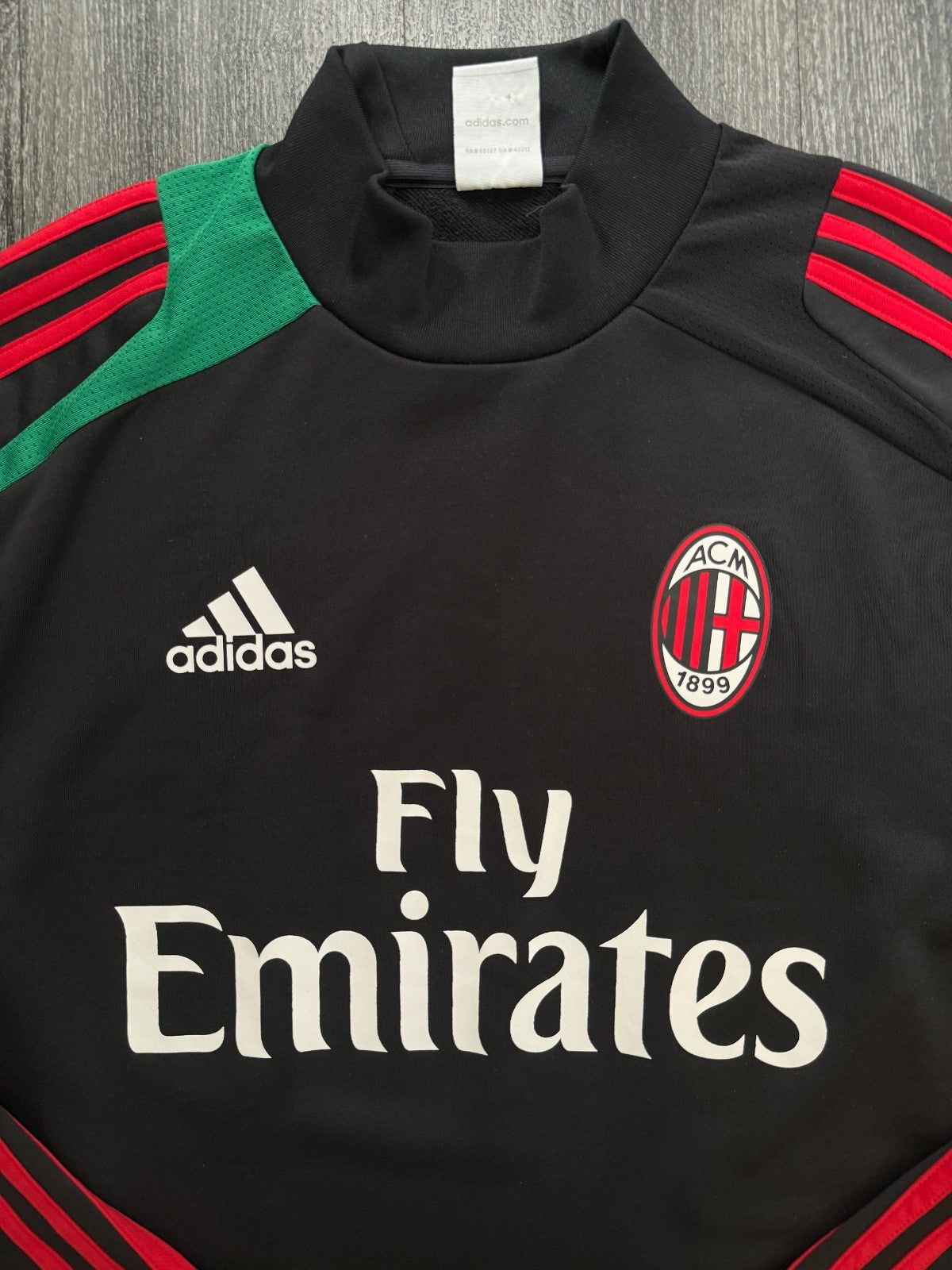 Original PLAYER ISSUE Adidas AC Milan 2012/2013 Training Drill Top Mens Medium1