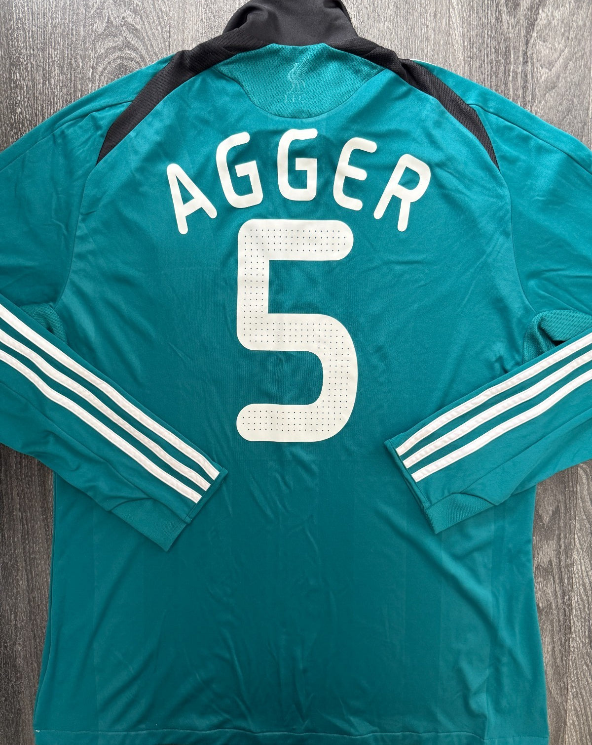 Adidas Liverpool 2008/2009 Long Sleeve Third Shirt AGGER 5 Mens Extra Large0