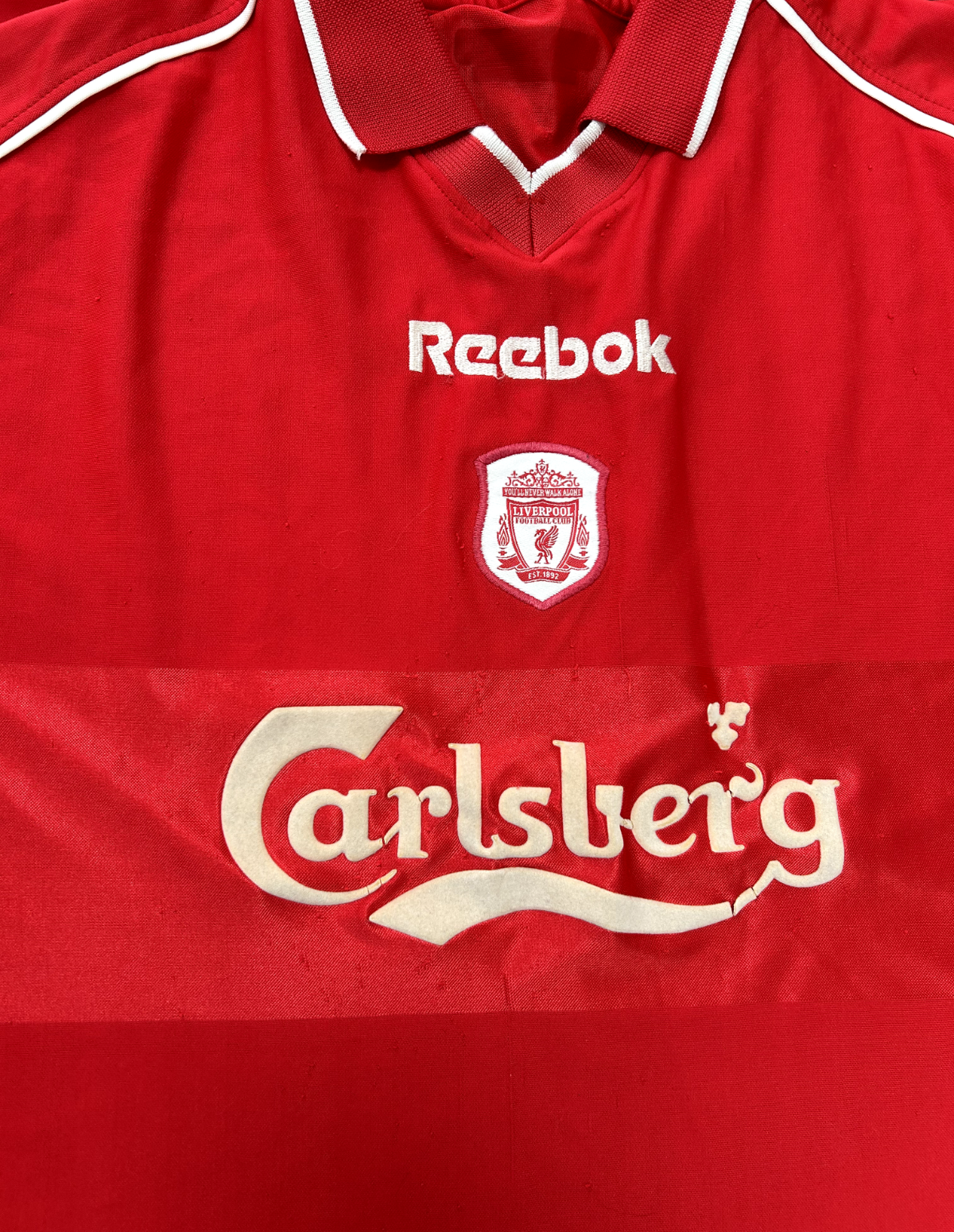 Original Authentic Reebok Liverpool 2001/2002 Home Shirt Mens Large1
