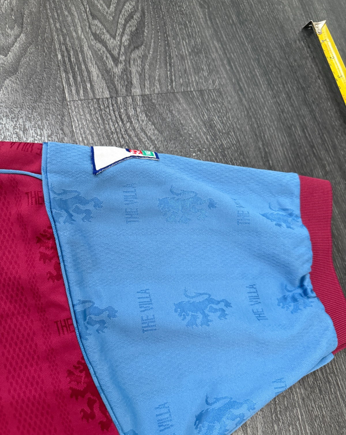 Original Reebok Aston Villa 1995/1996 Home Shirt McGRATH 5 Mens Large6