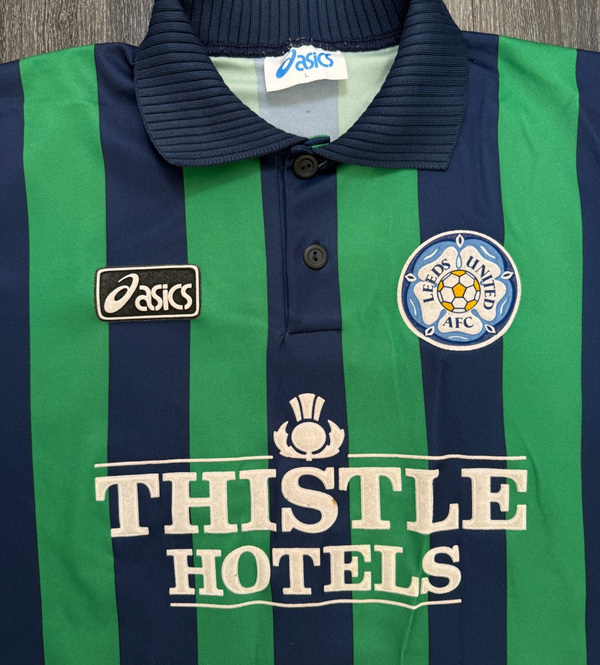 Original Asics Leeds United 1993/1994 Third Shirt Mens Large L1