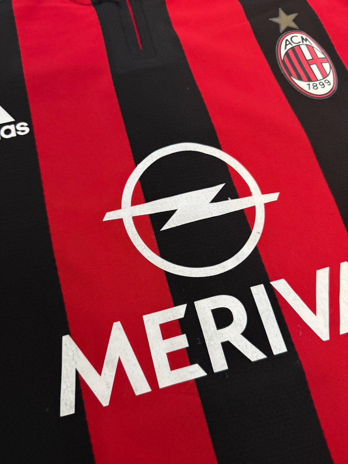 PLAYER ISSUE Adidas AC Milan 2003/2004 Home Shirt Mens Large L3