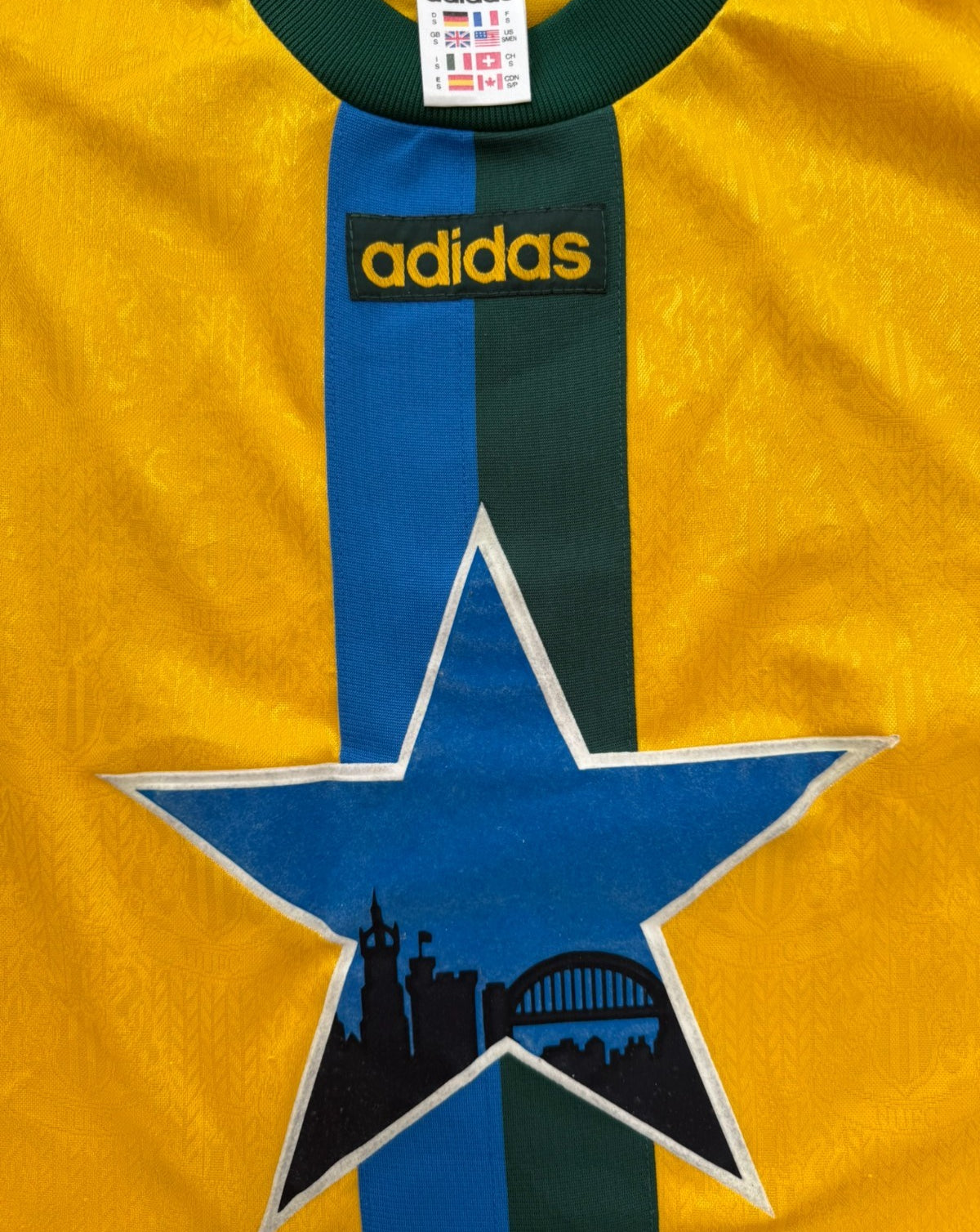 Original Authentic Adidas Newcastle United 1994/1995 Training Shirt Mens Small1