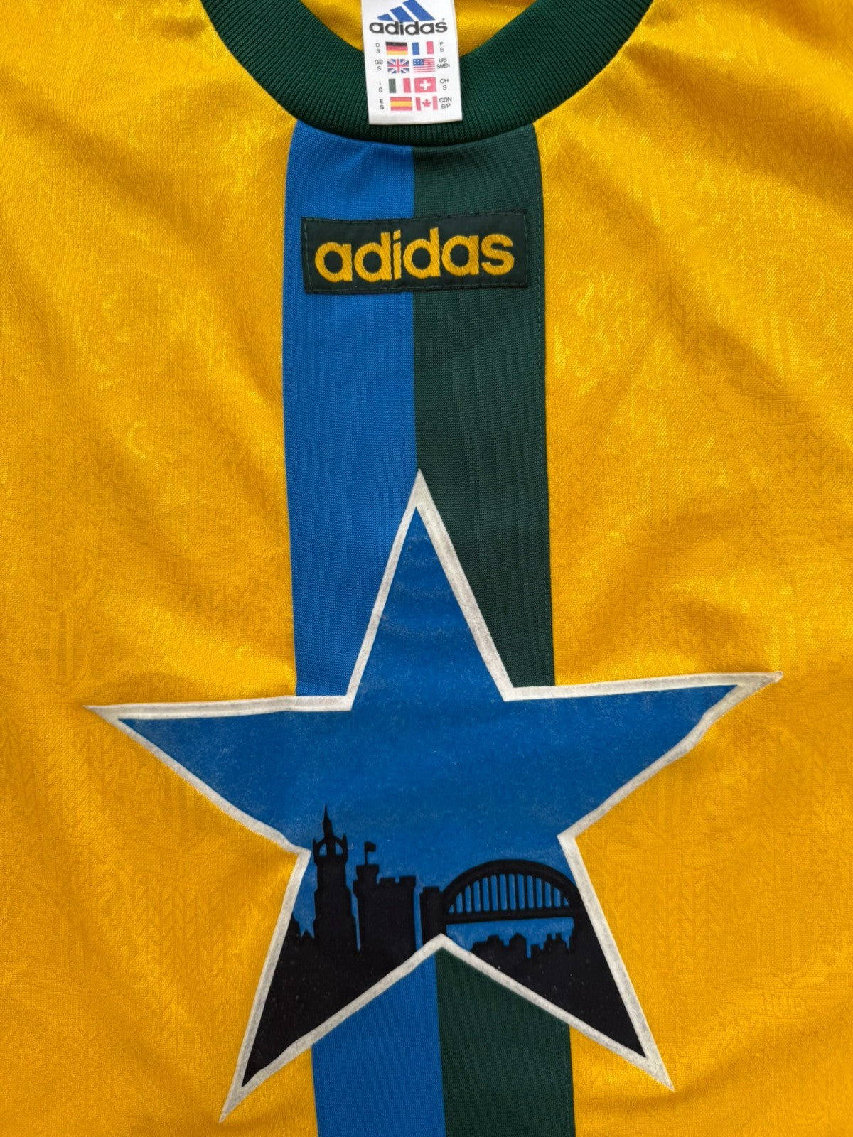 Original Authentic Adidas Newcastle United 1994/1995 Training Shirt Mens Small1