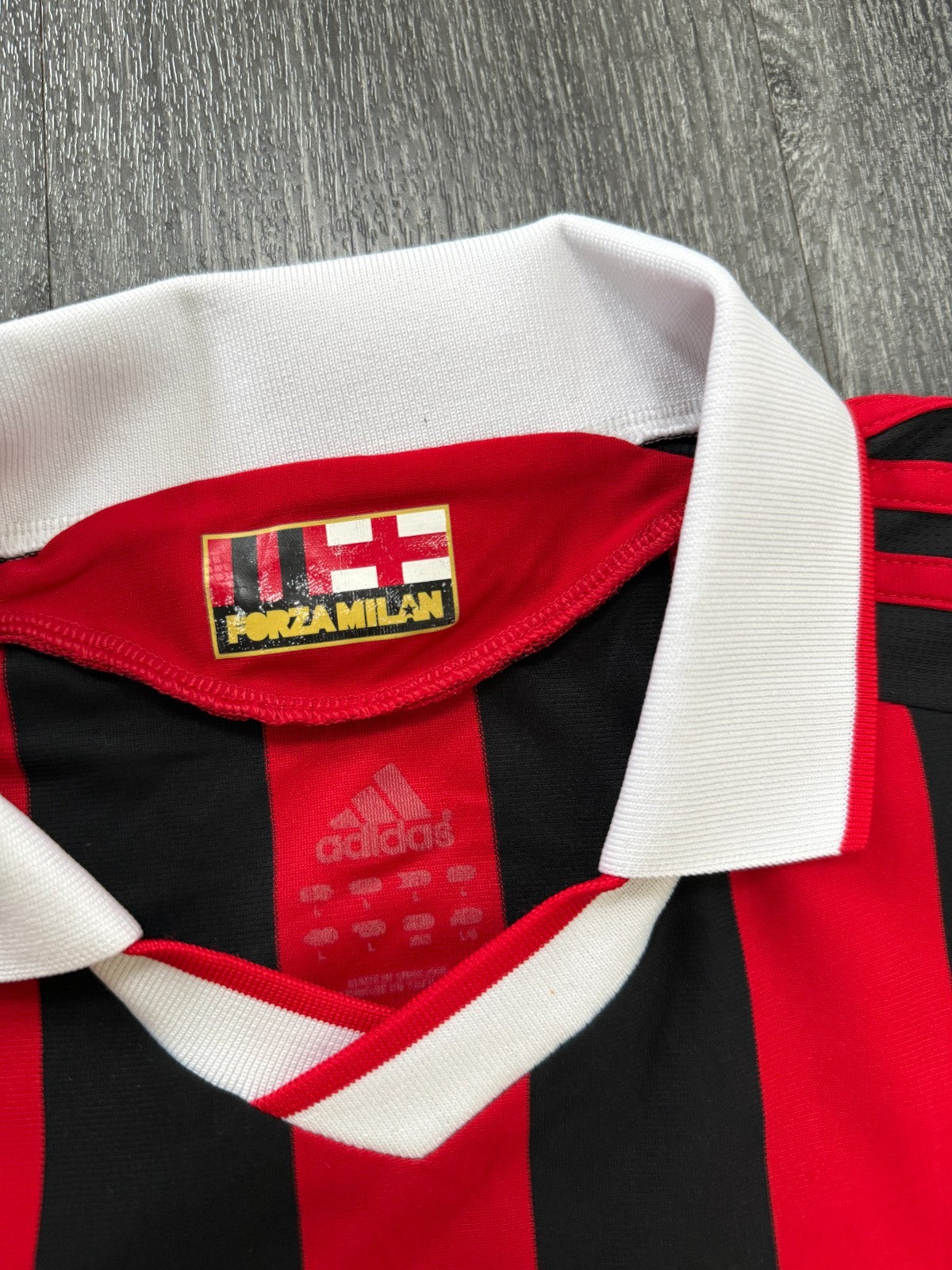 Original Authentic Adidas AC Milan 2009/2010 Home Shirt Mens Large2