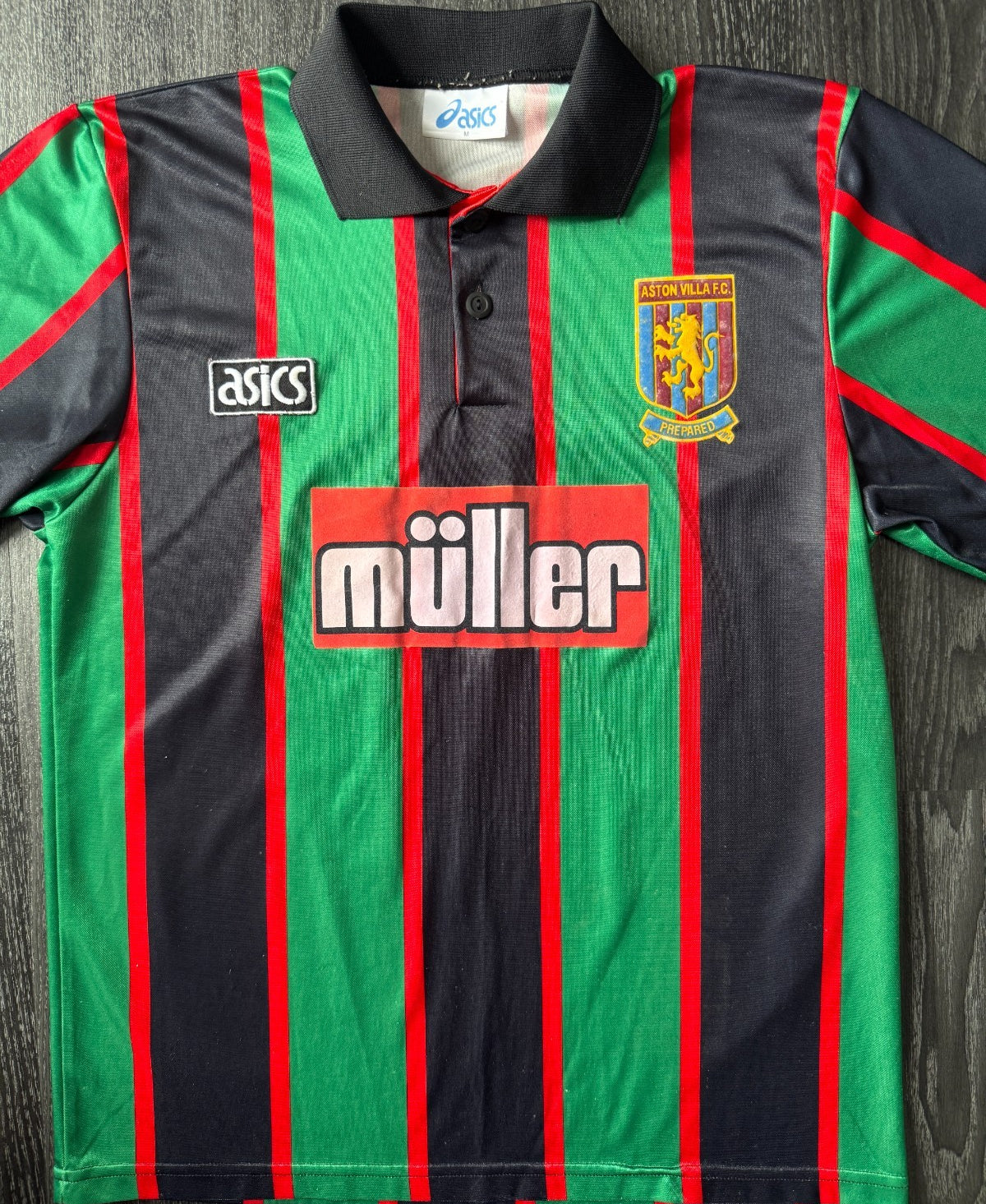 Original Authentic Asics Aston Villa 1993/1994 Away Shirt Mens Medium0