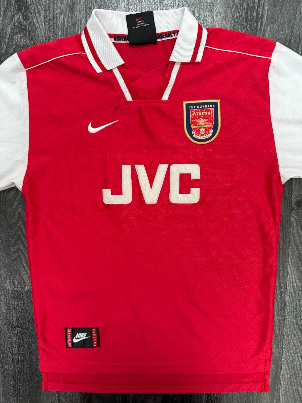 Original Nike Arsenal 1996/1997 Home Shirt Mens Small0