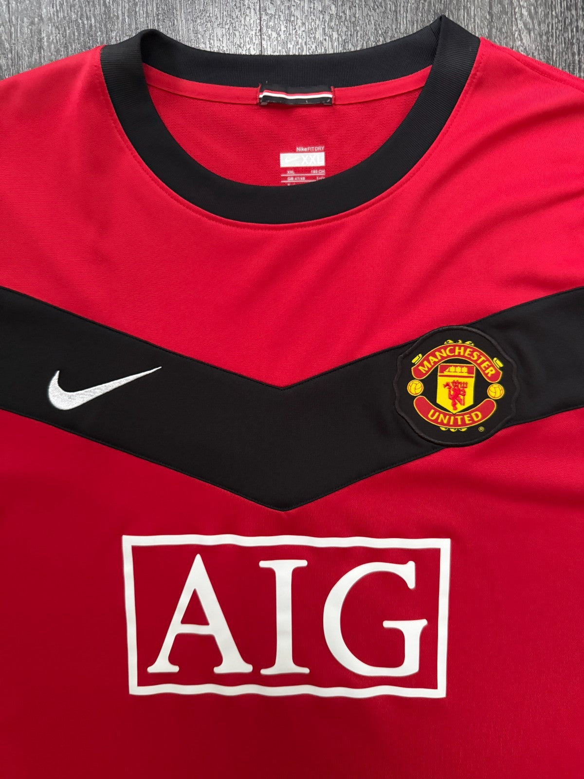 Original Nike Manchester United 2009/2010 Home Shirt Mens XXL 2XL1