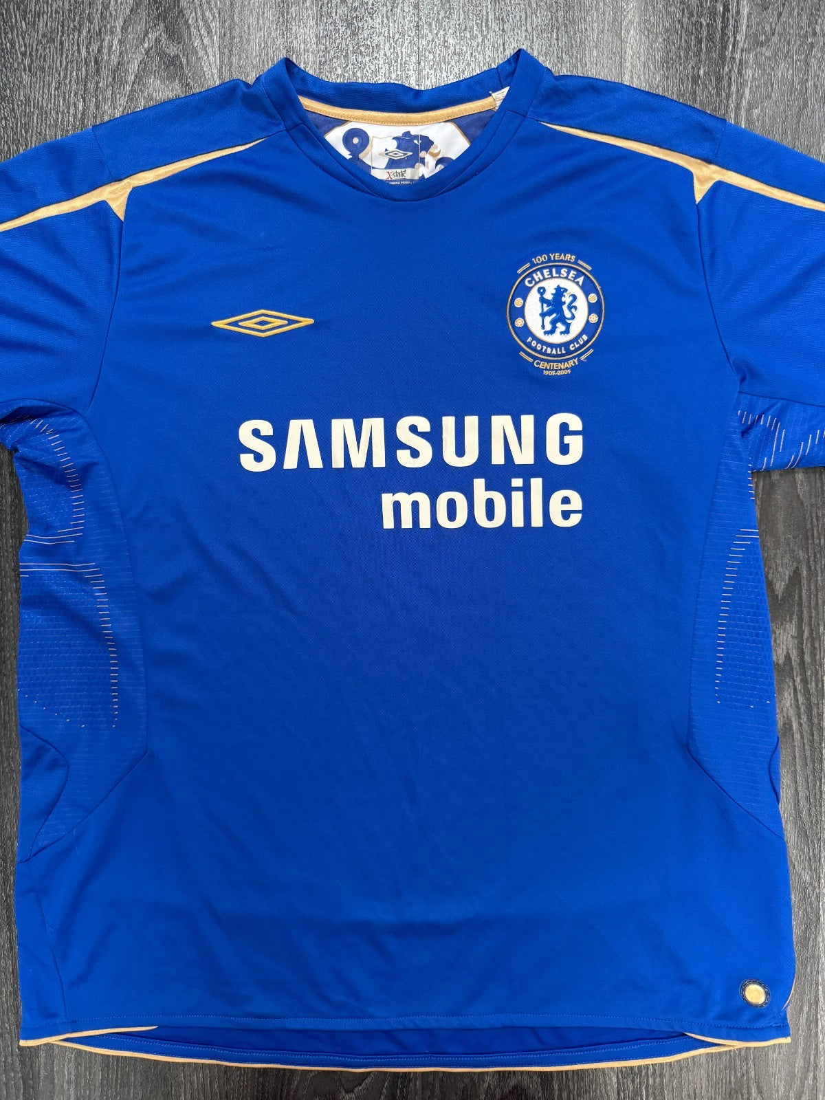 Original Authentic Umbro Chelsea 2005/2006 Home Shirt Mens Extra Large XL0