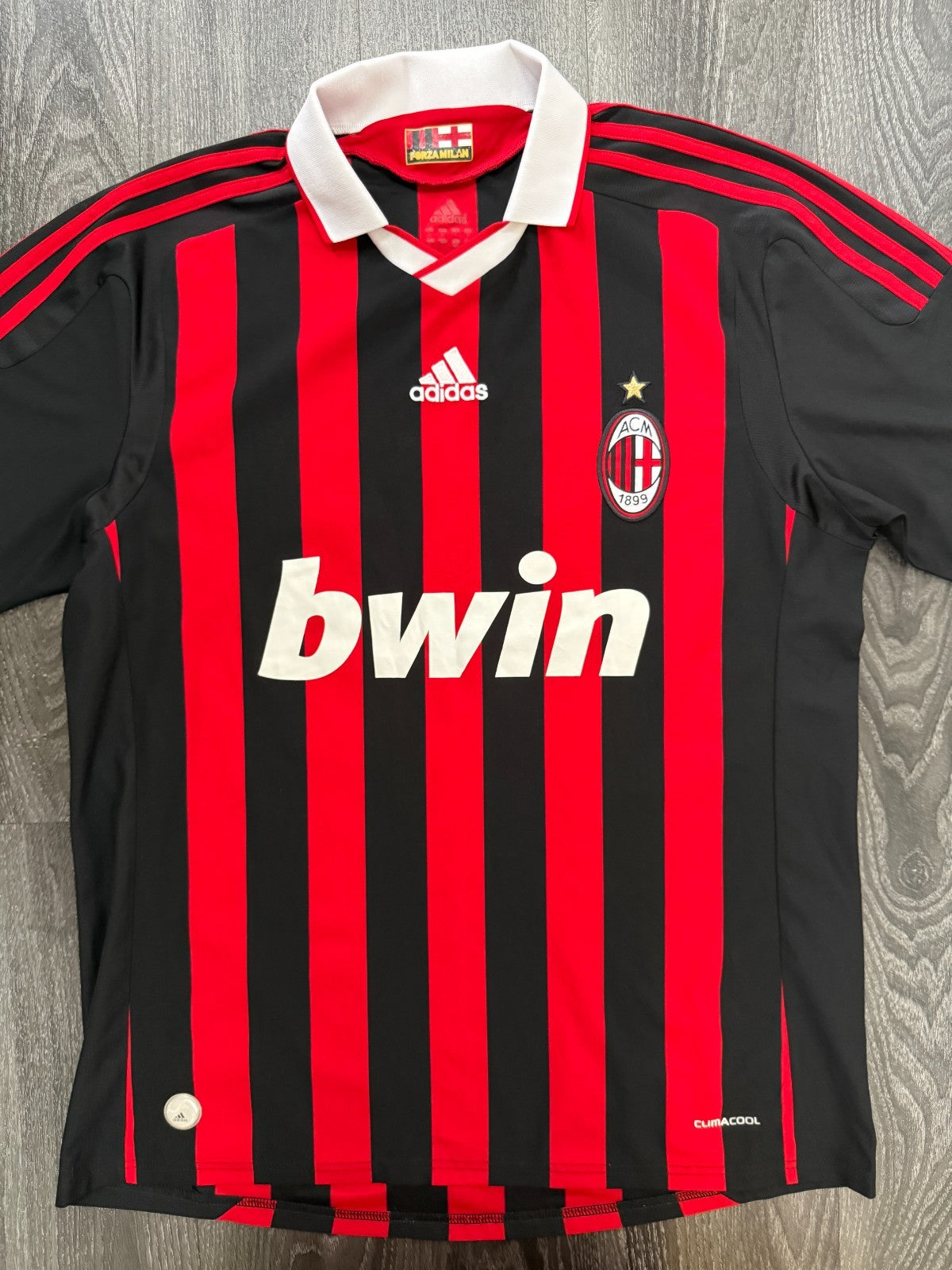 Original Authentic Adidas AC Milan 2009/2010 Home Shirt Mens Large0