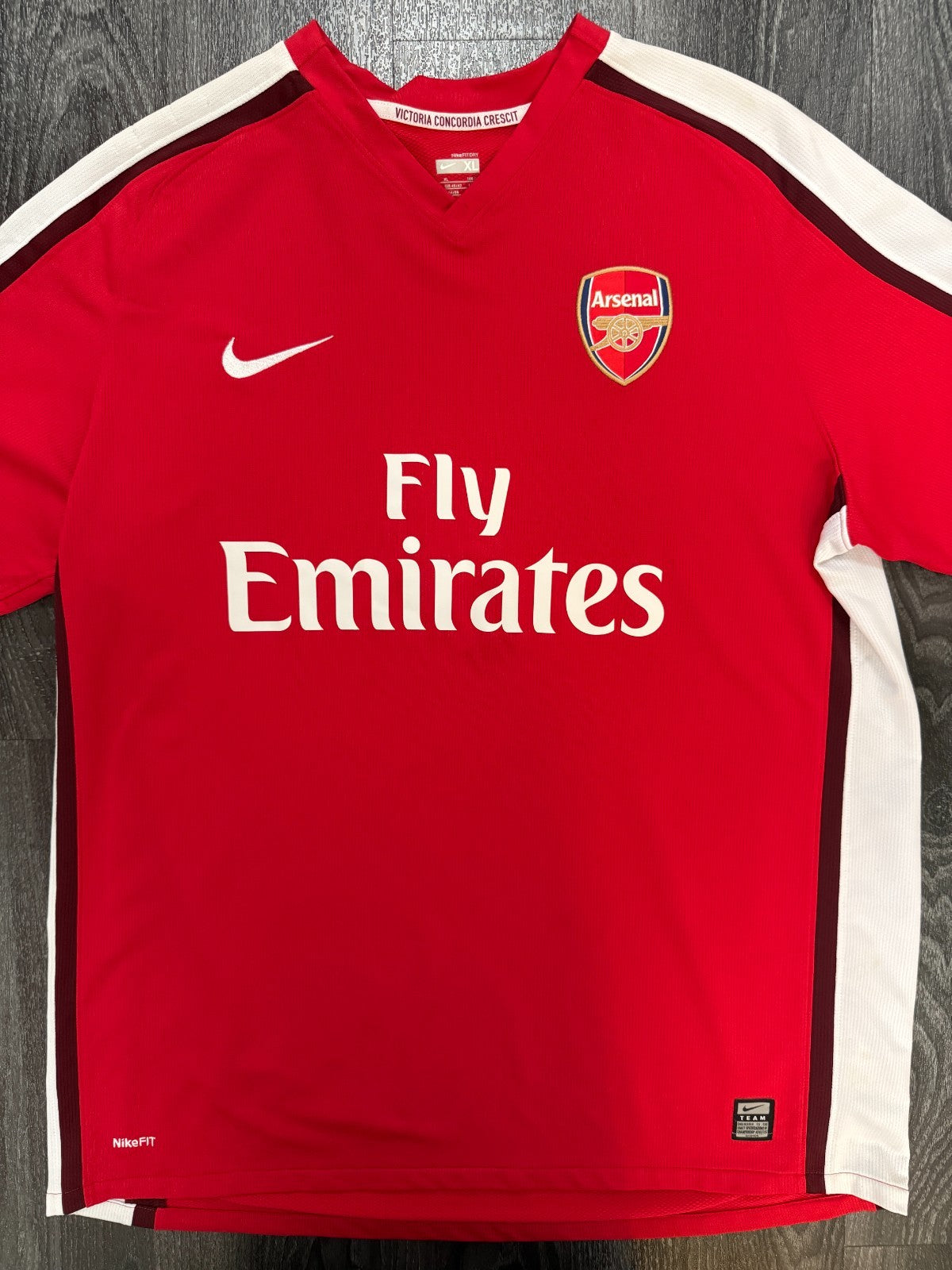 Original Nike Arsenal 2008/2009 Home Shirt Mens Extra Large XL0