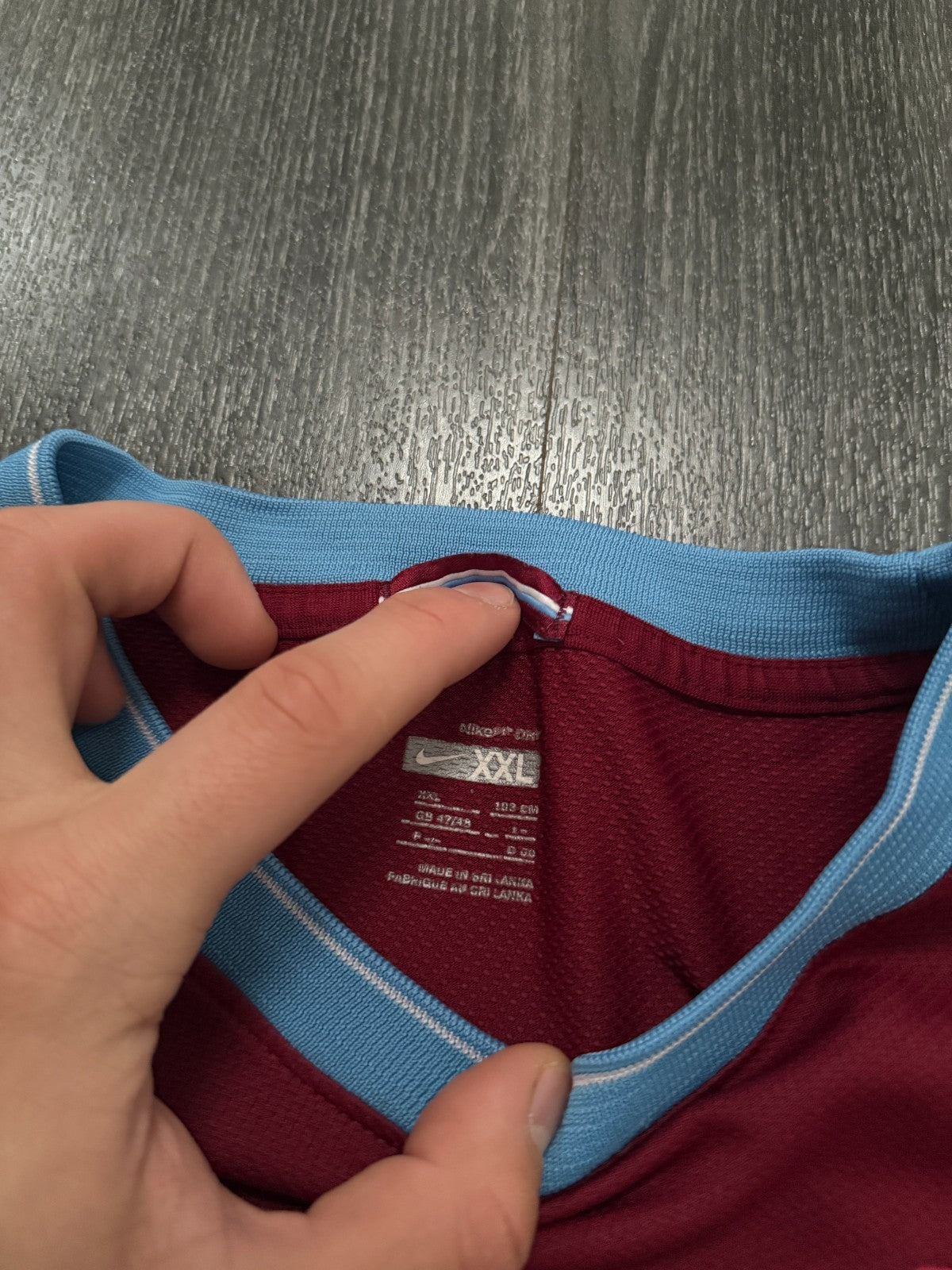 Original Nike Aston Villa 2009/2010 Home Shirt Mens XXL 2XL2