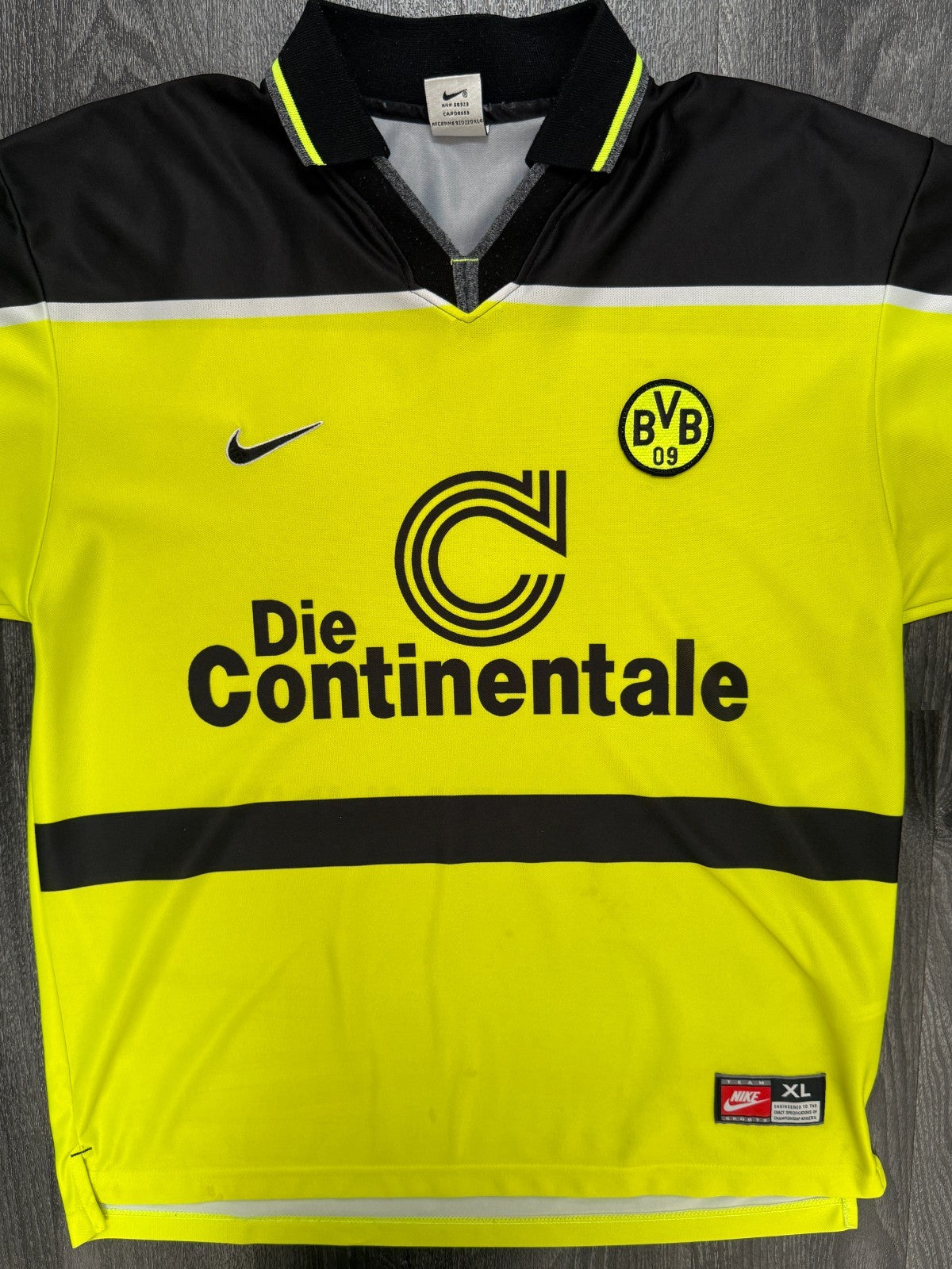 Original Nike Borussia Dortmund BVB 1997/1998 Home Shirt Mens Extra Large XL0