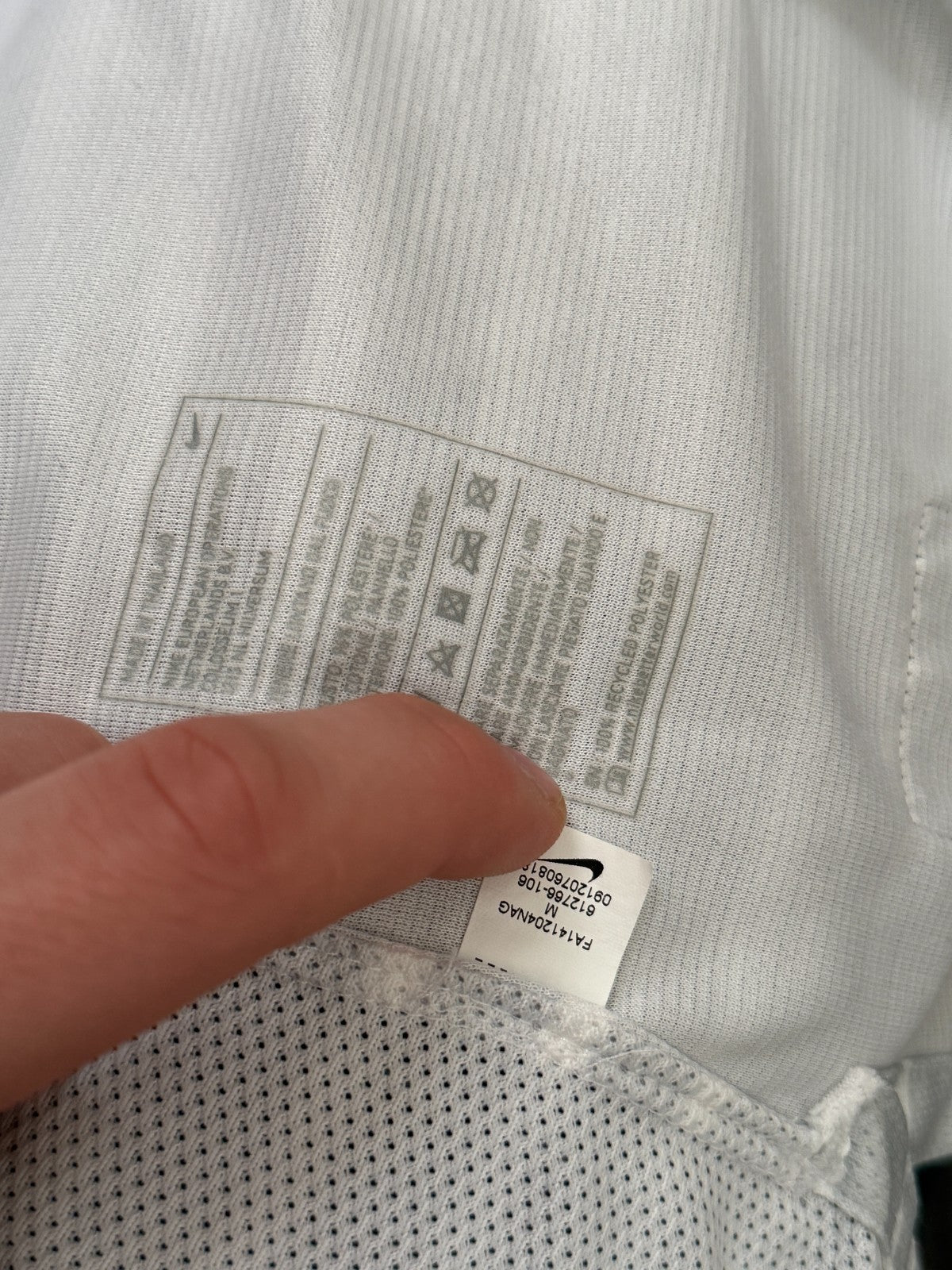 PLAYER ISSUE Nike Inter Milan 2014/2015 Long Sleeve Away Shirt Mens Medium M10