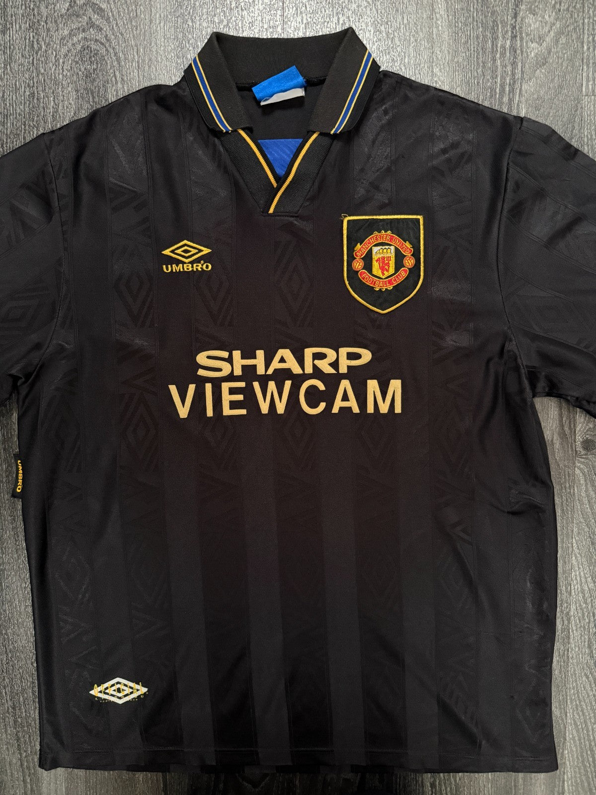 Original Umbro Manchester United 1993/1994 Away Shirt Mens Extra Large XL0