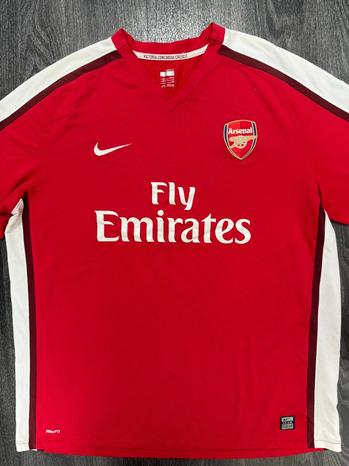 Original Authentic Nike Arsenal 2008/2009 Home Shirt Mens XXL 2XL0