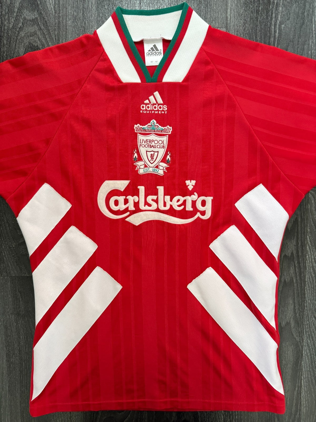 Original Authentic Adidas Liverpool 1993/1994 Home Shirt Mens Medium0